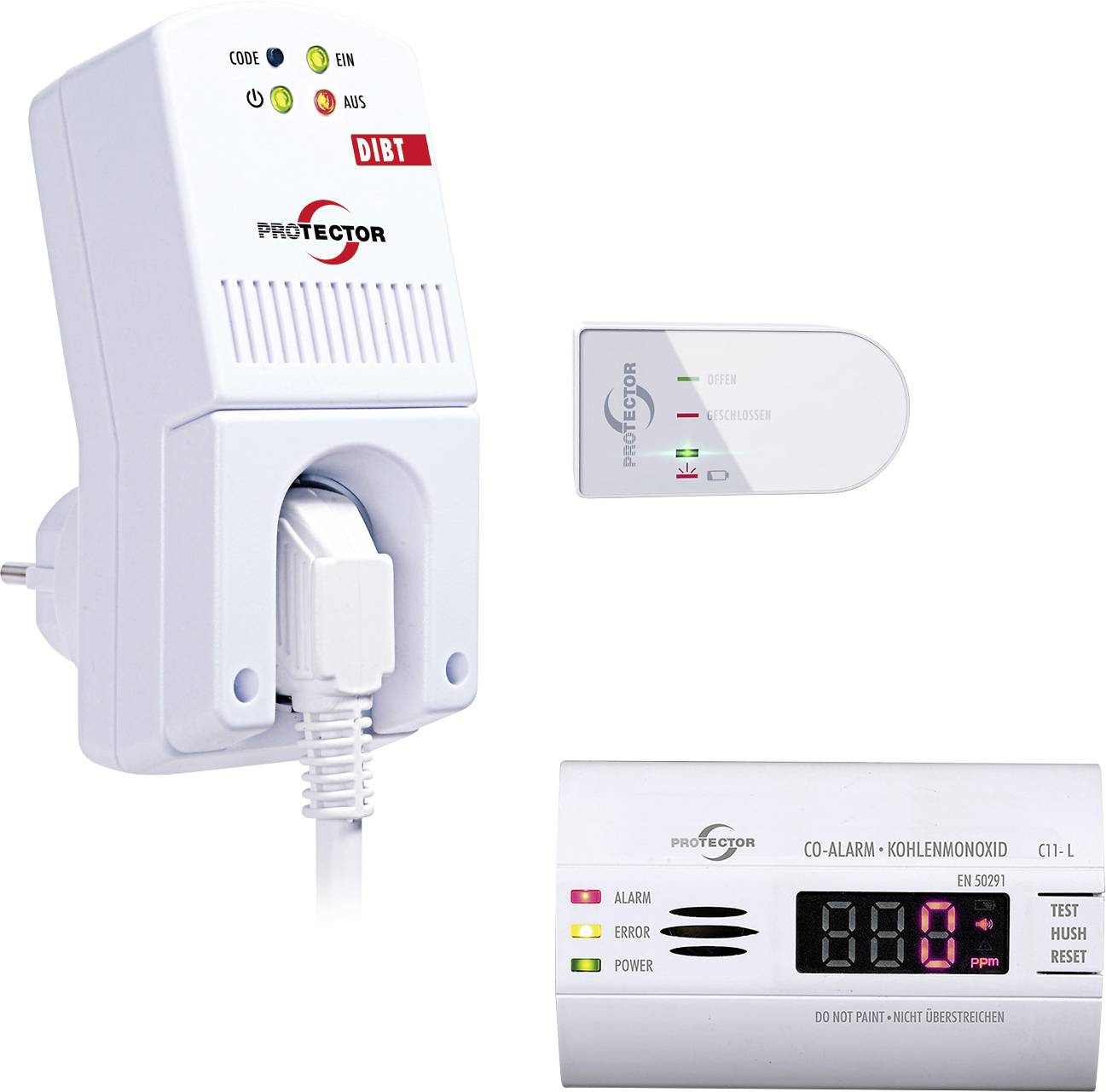 M-e modern-electronics AS-5120 + C11-L Kohlenmonoxid-Melder