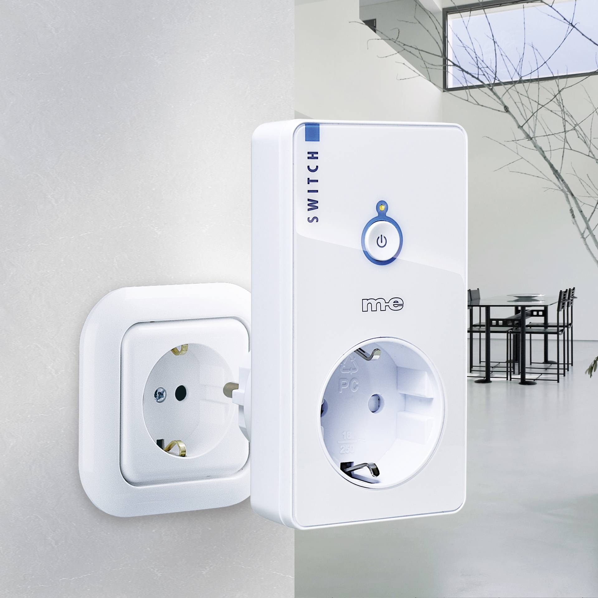 M-e modern-electronics CUVEO 1W Funk-Signalgerät Weiß