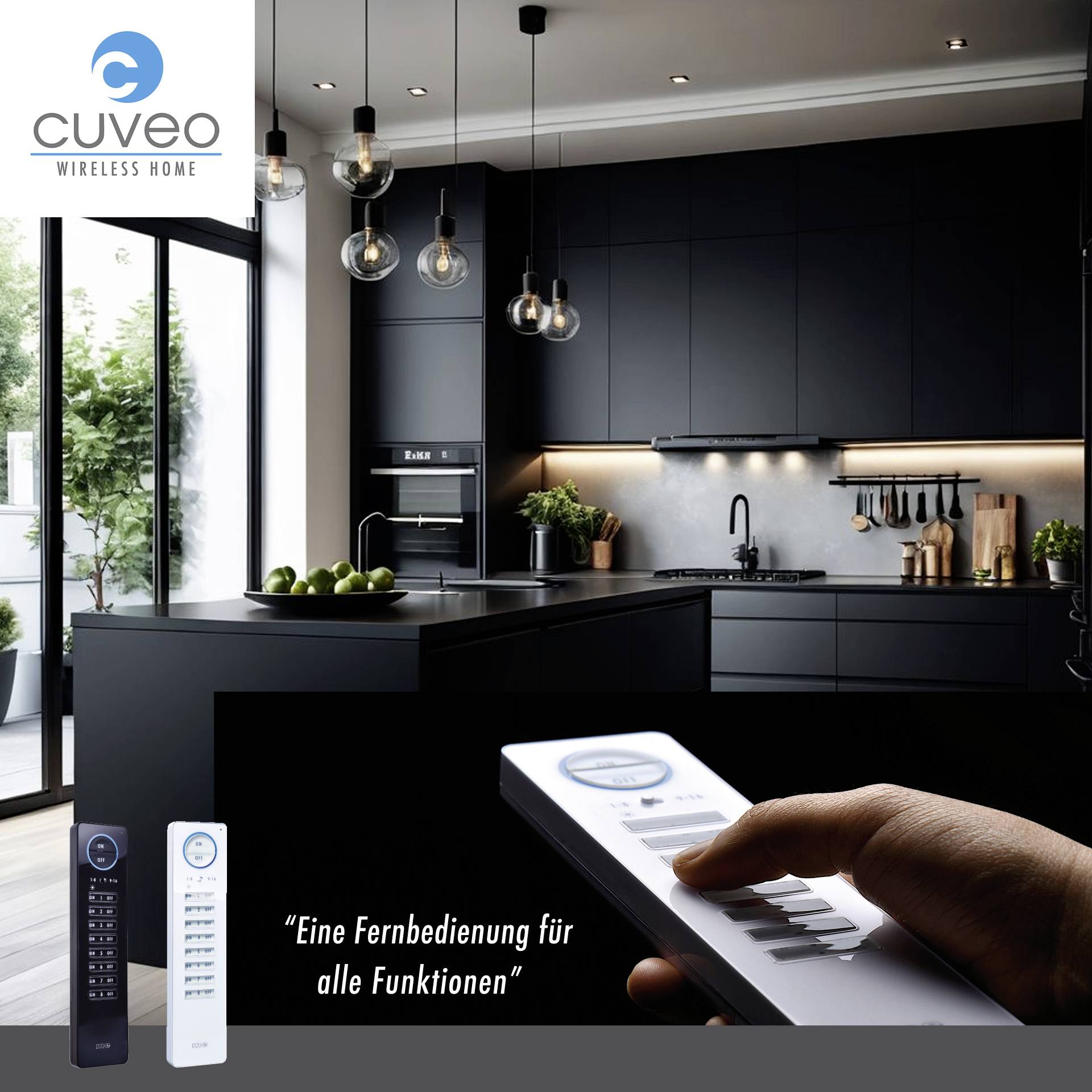 M-e modern-electronics CUVEO 1 S Funk-Signalgerät Schwarz