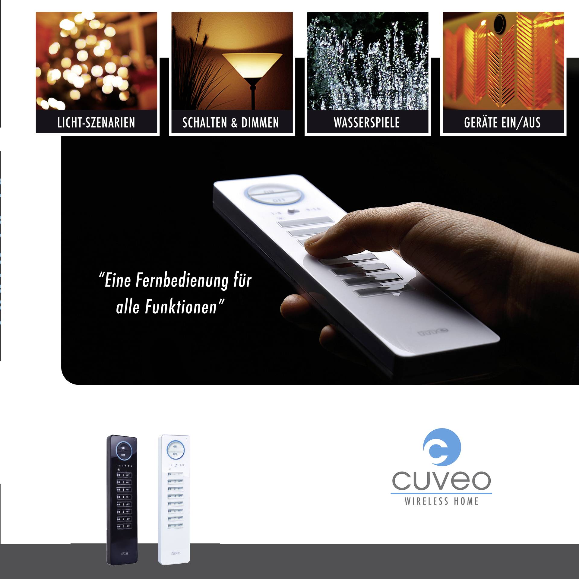 M-e modern-electronics CUVEO 1 S Funk-Signalgerät Schwarz
