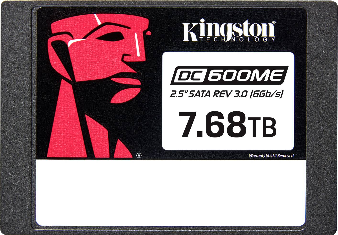 SSD-Etikett mit 'Kingston Technology', 'DC600M', '2.5