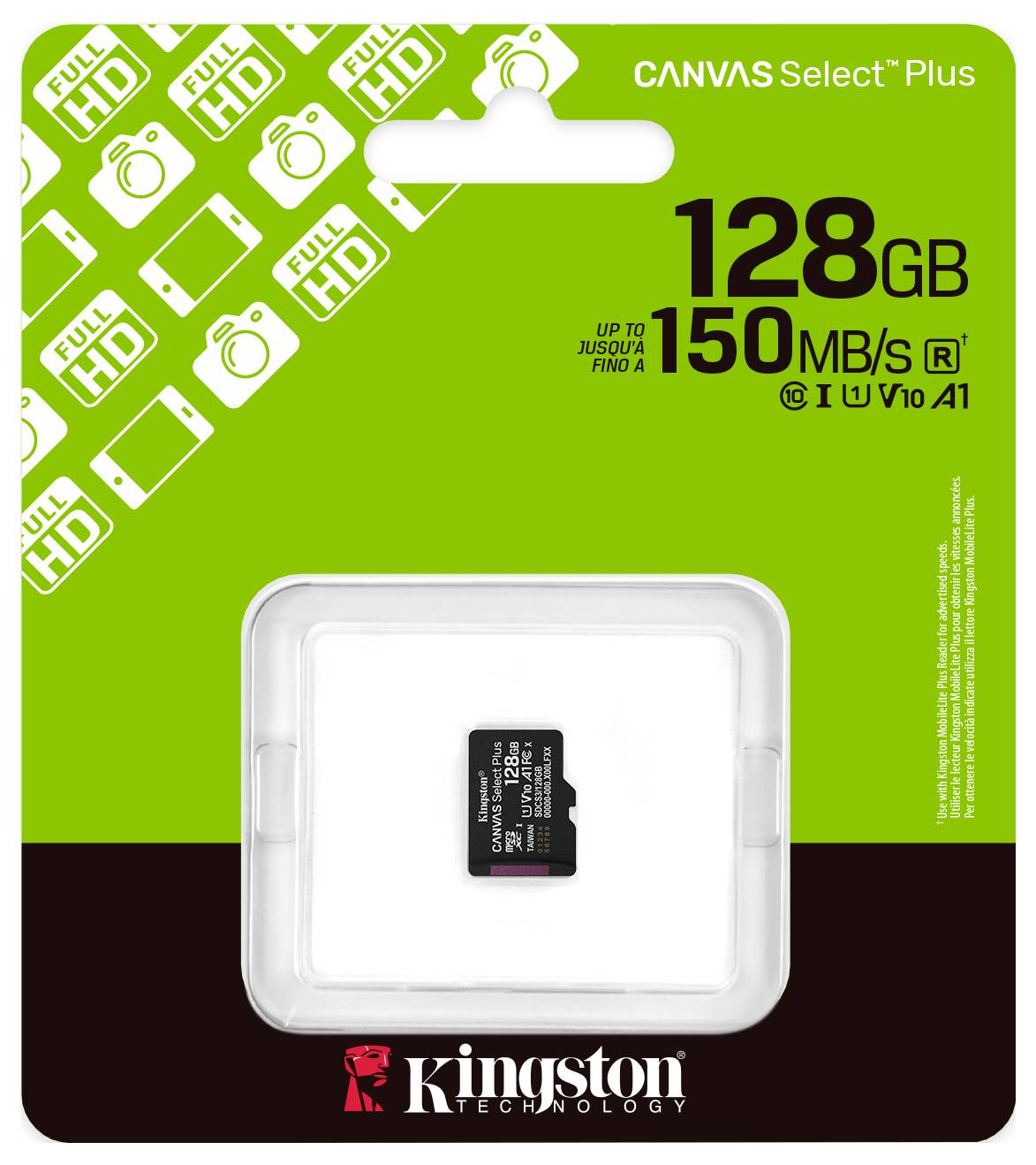 Kingston Canvas Select Plus microSDXC-Karte 128 GB Class 10 UHS-I