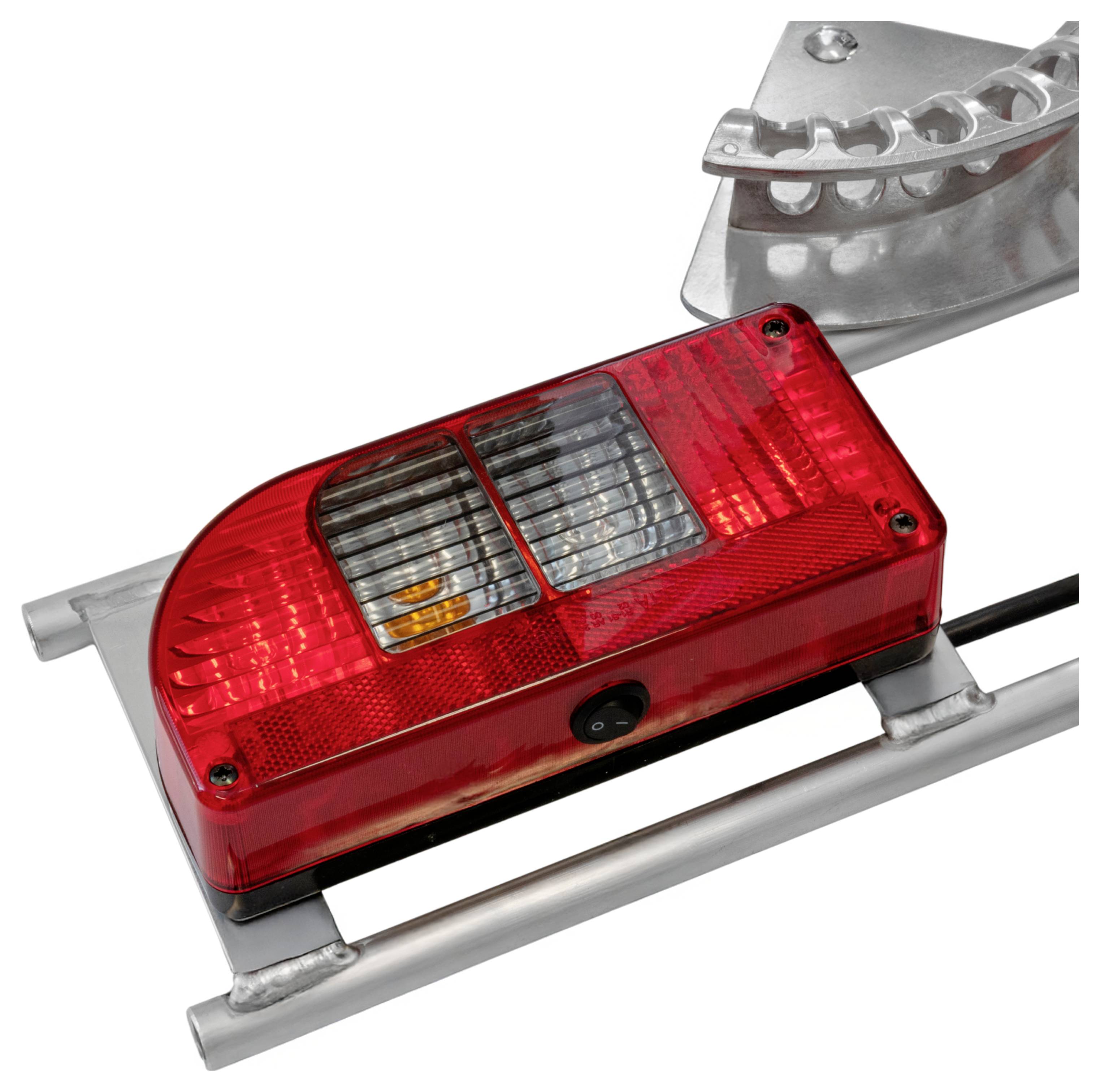 SecoRüt 70411 Prüfbalken für Anhängersteckdosen 12 Volt 7+13 pol. Aluminium Anhänger-Steckdosent