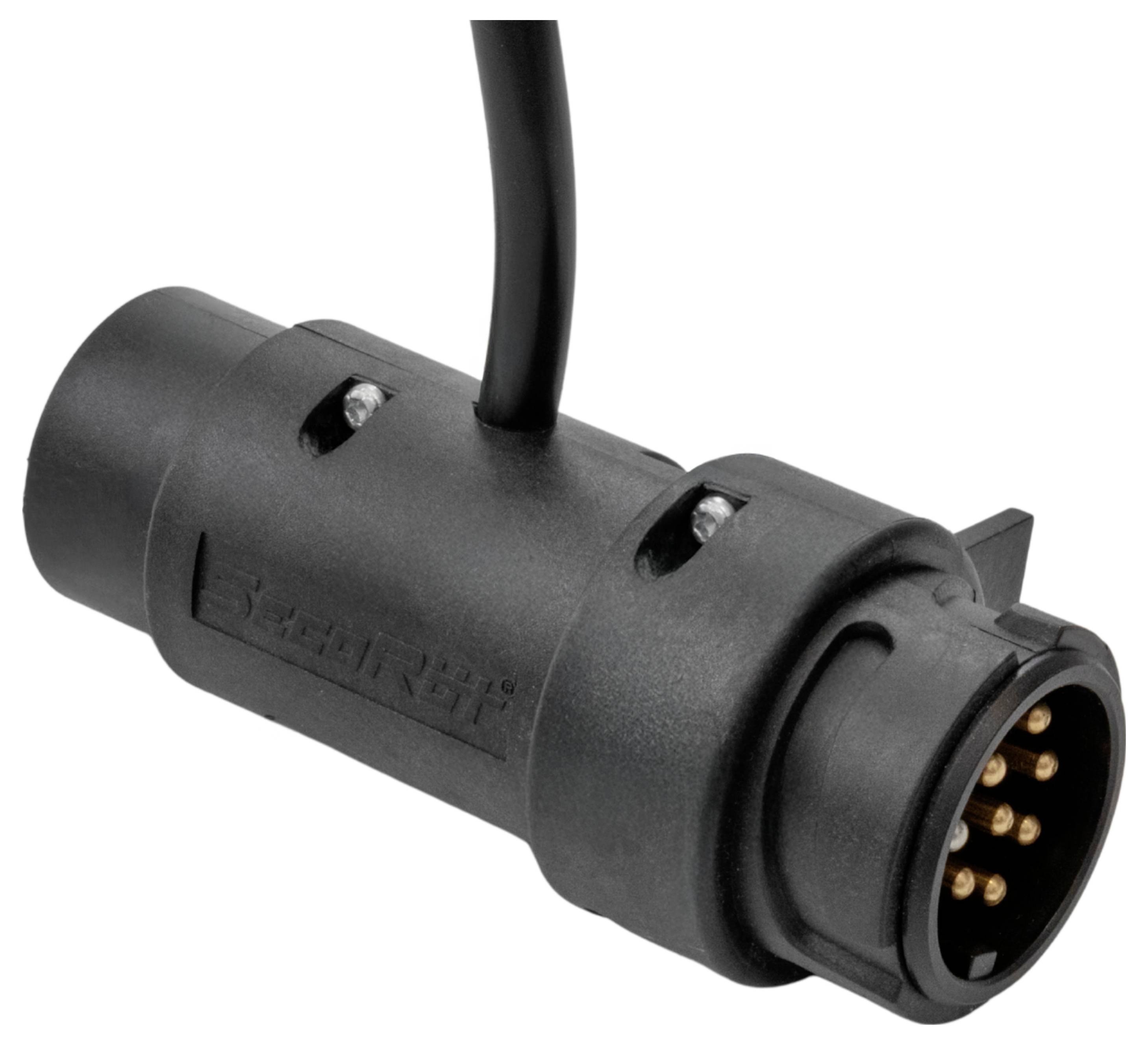 SecoRüt 70411 Prüfbalken für Anhängersteckdosen 12 Volt 7+13 pol. Aluminium Anhänger-Steckdosentester 12V Pole:7 oder 13 Pole