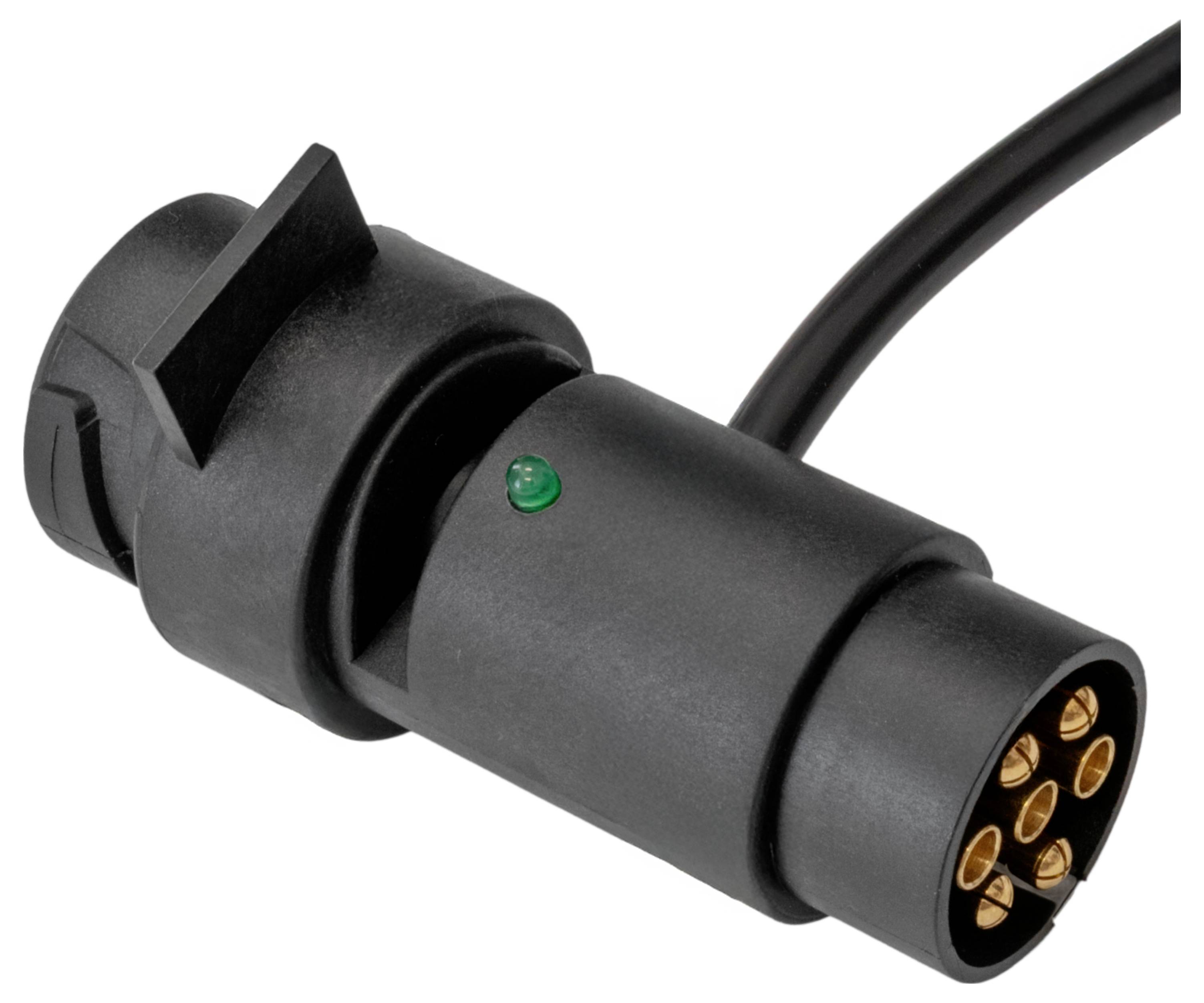 SecoRüt 70411 Prüfbalken für Anhängersteckdosen 12 Volt 7+13 pol. Aluminium Anhänger-Steckdosentester 12V Pole:7 oder 13 Pole