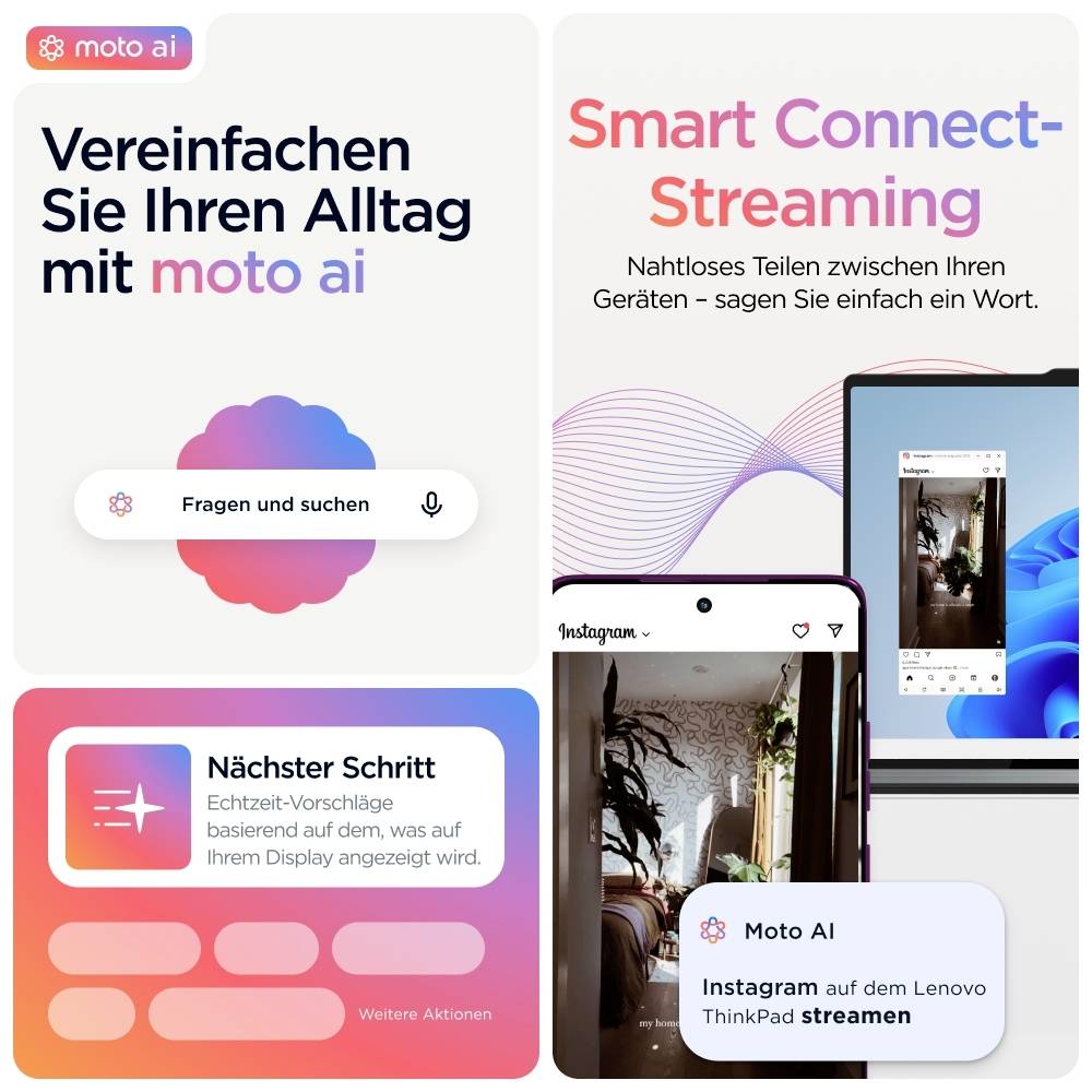 Motorola Edge 60 Pro 512GB Dazzling Blue EEK A (A - G) 16.9cm (6.67 Zoll) Smartphone