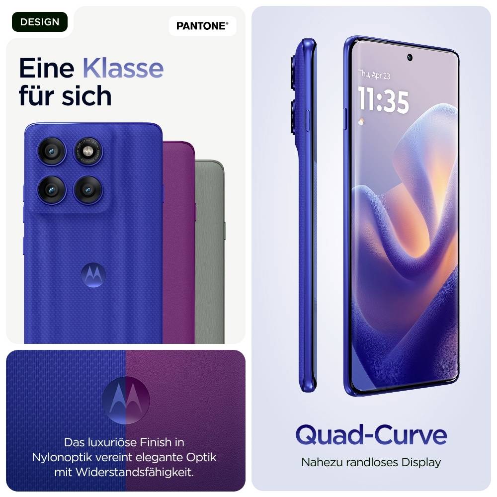 Motorola Edge 60 Pro 512GB Dazzling Blue EEK A (A - G) 16.9cm (6.67 Zoll) Smartphone