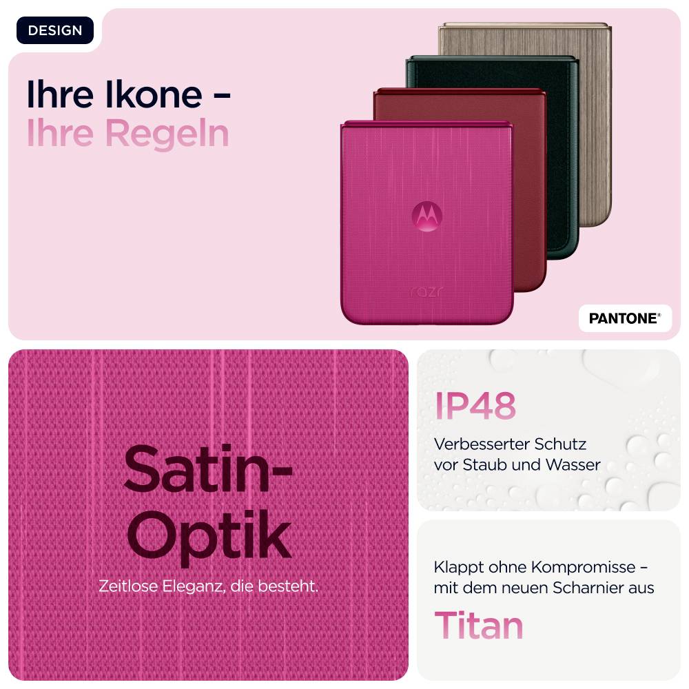 Motorola Razr 60 Ultra 512GB Pink EEK A (A - G) 17.7cm (6.96 Zoll) Smartphone