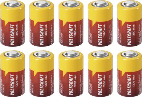 VOLTCRAFT Spezial-Batterie 1/2AA Button-top Li-SoCl2 3.6 V 1200 mAh 10 St.