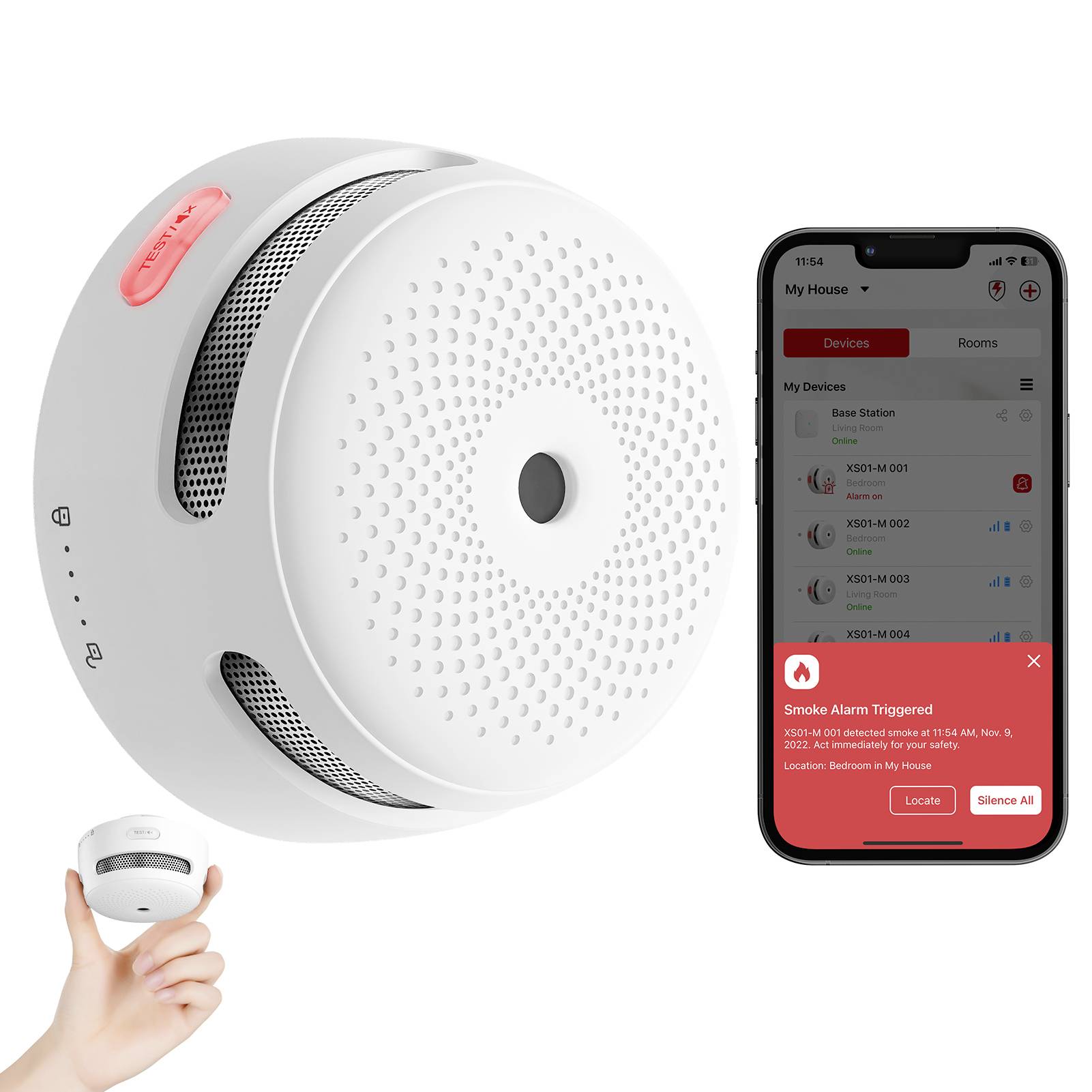 X-Sense XS01-M Rauchwarnmelder (B x H x T) 78 x 48 x 78mm