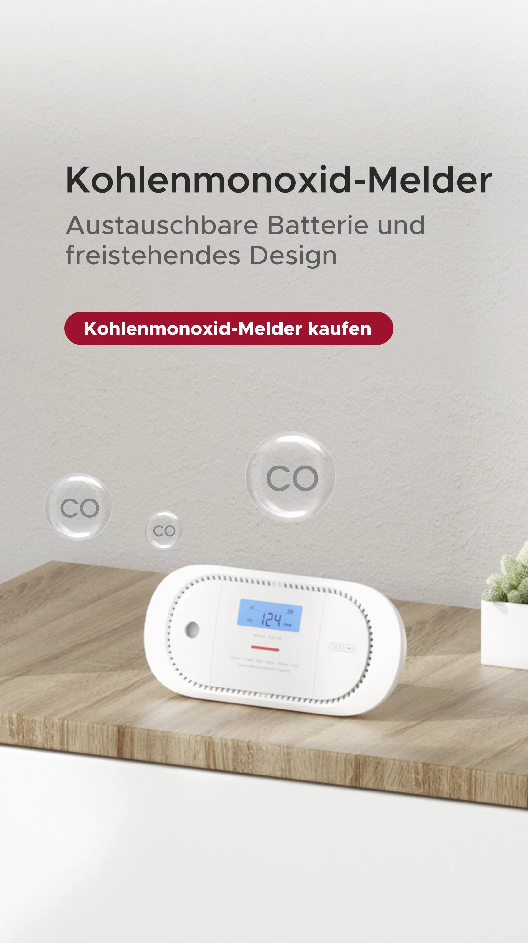 X-Sense XC01-R Kohlenmonoxid-Melder