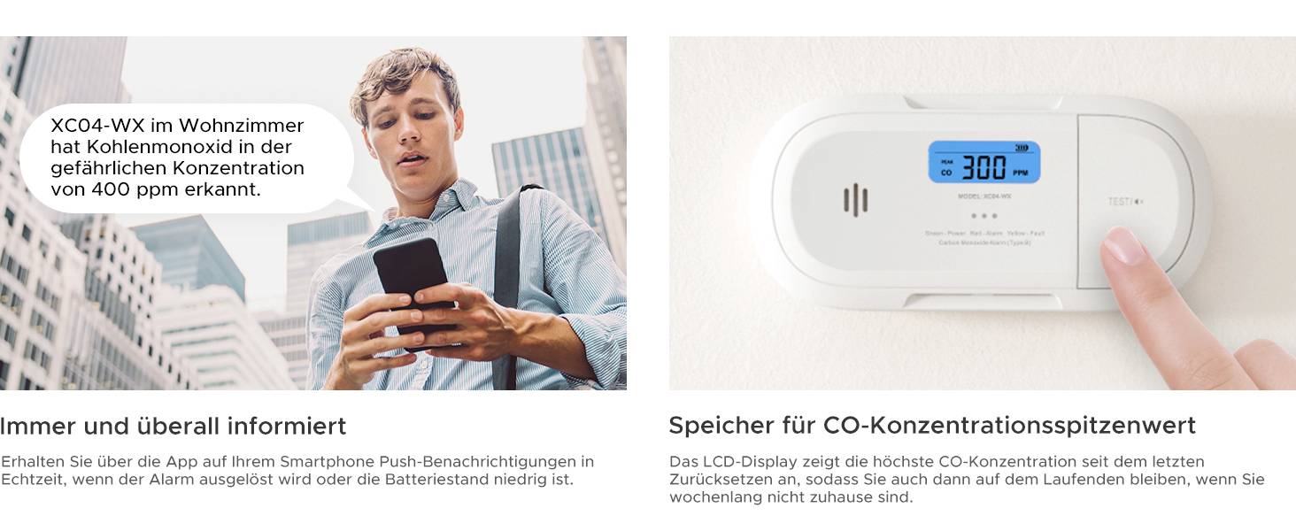 X-Sense XC04-WX Kohlenmonoxid-Melder