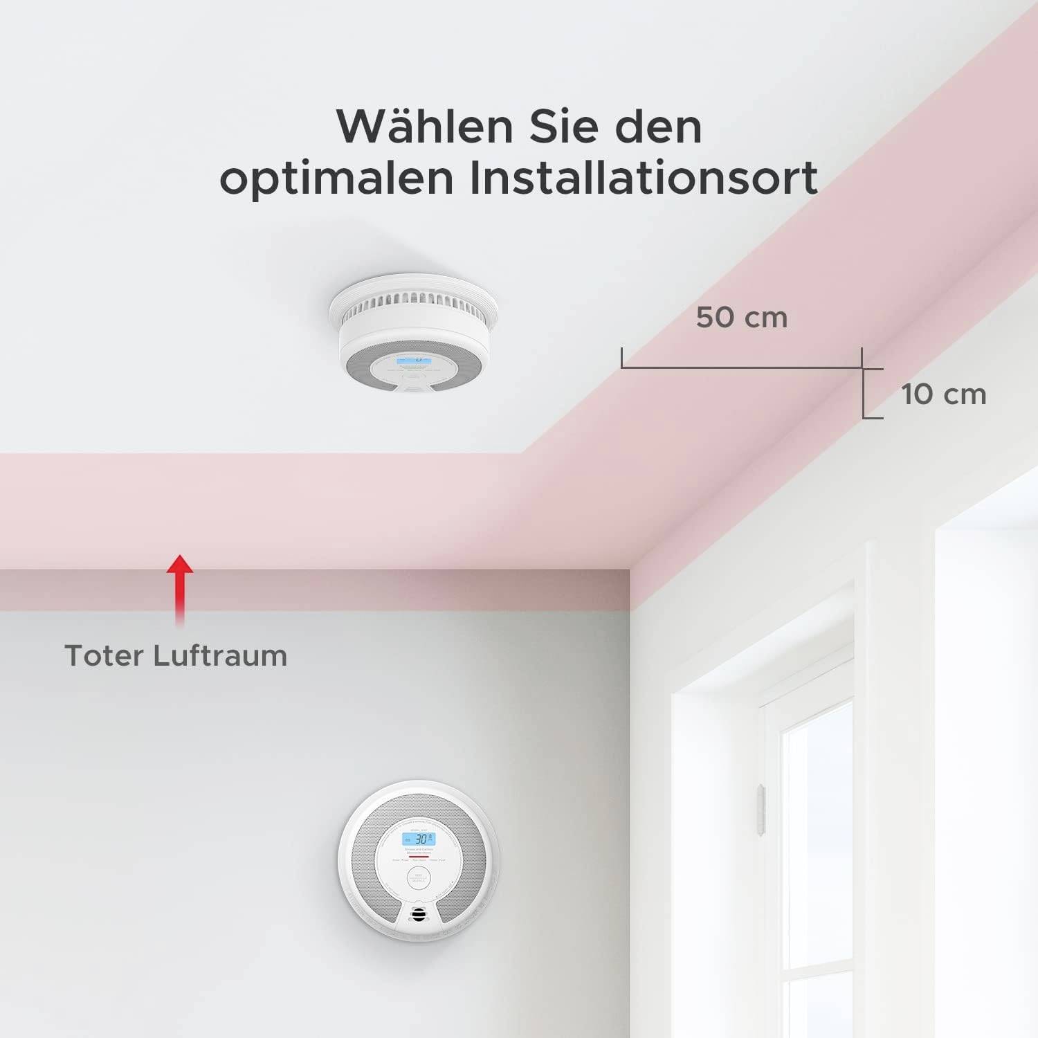 X-Sense SC07 Rauchwarn- und Kohlenmonoxidmelder (B x H x T) 146 x 51 x 146mm