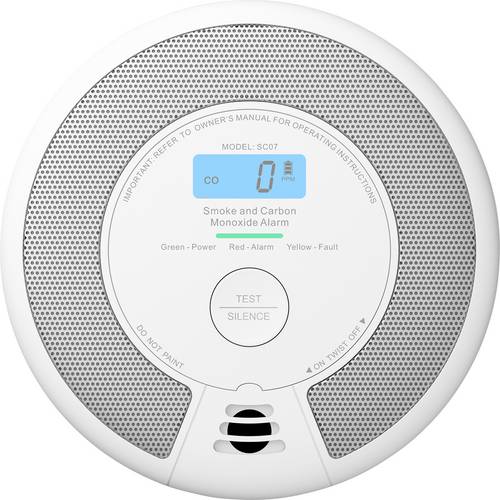 X-Sense SC07 Rauchwarn- und Kohlenmonoxidmelder (B x H x T) 146 x 51 x 146 mm