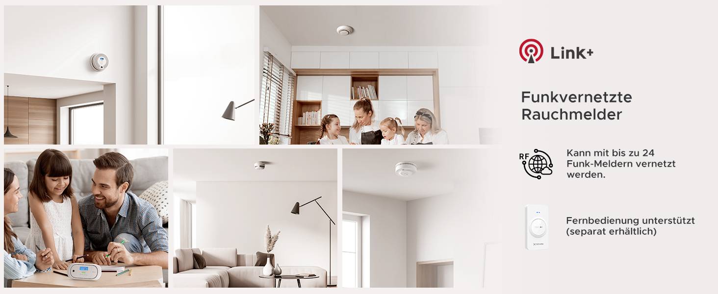 X-Sense SC07-W Rauchwarn- und Kohlenmonoxidmelder (B x H x T) 146 x 51 x 146 mm