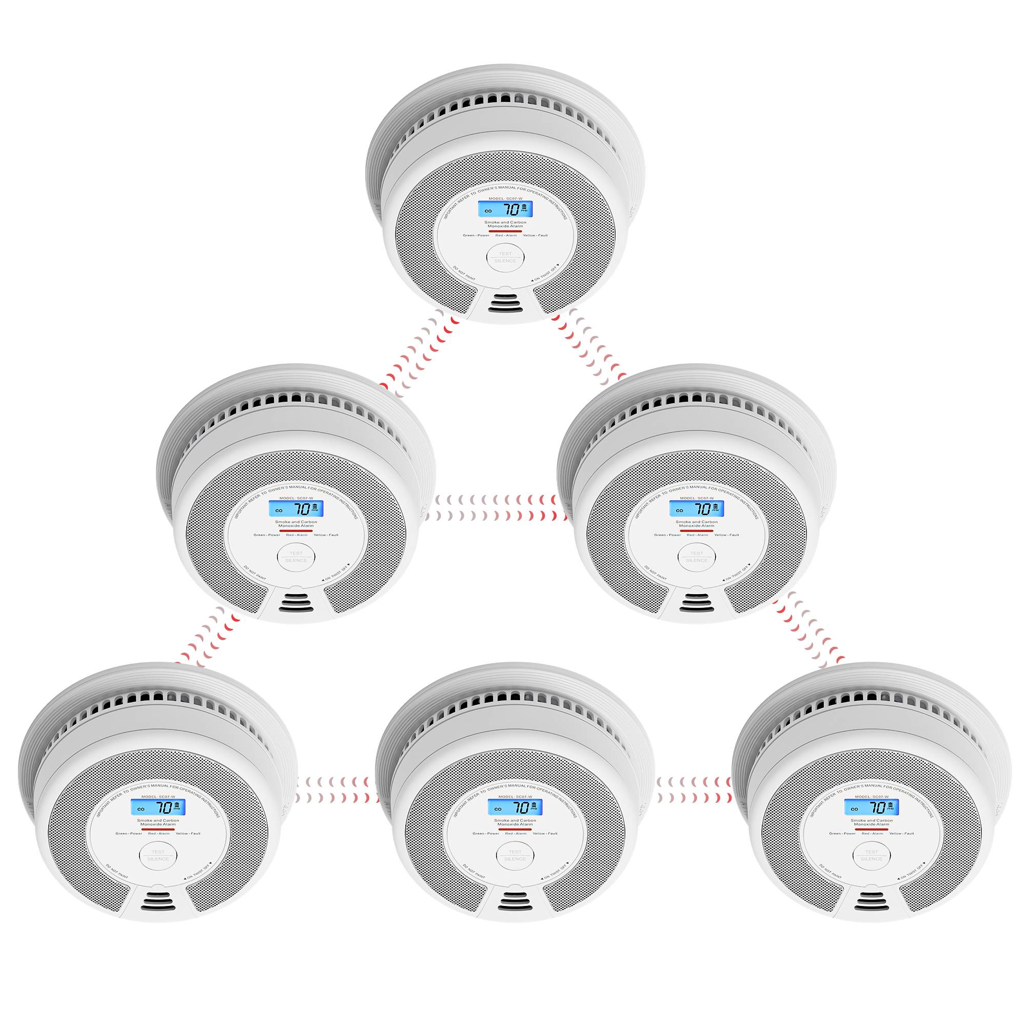 X-Sense SC07-W Rauchwarn- und Kohlenmonoxidmelder (B x H x T) 146 x 51 x 146mm