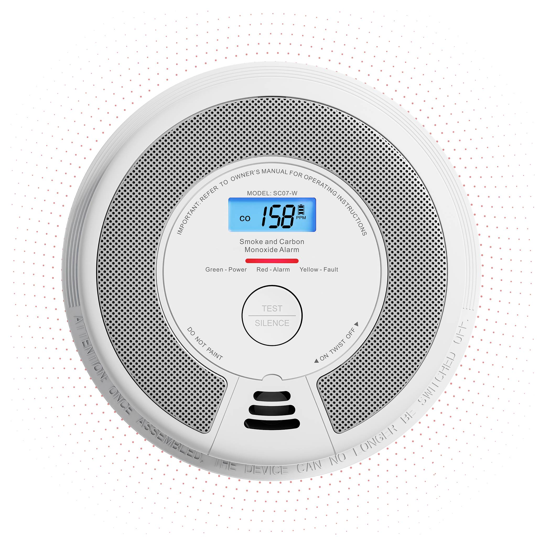 X-Sense SC07-W Rauchwarn- und Kohlenmonoxidmelder (B x H x T) 146 x 51 x 146mm