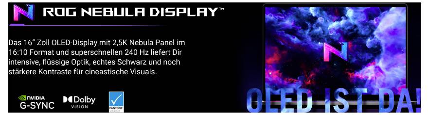 Asus Gaming Notebook Zephyrus G16 40.6cm (16 Zoll) WQXGA AMD Ryzen AI 7 350 8GB RAM 1TB SSD Deutsch, QWERTZ AMD Radeon 860M