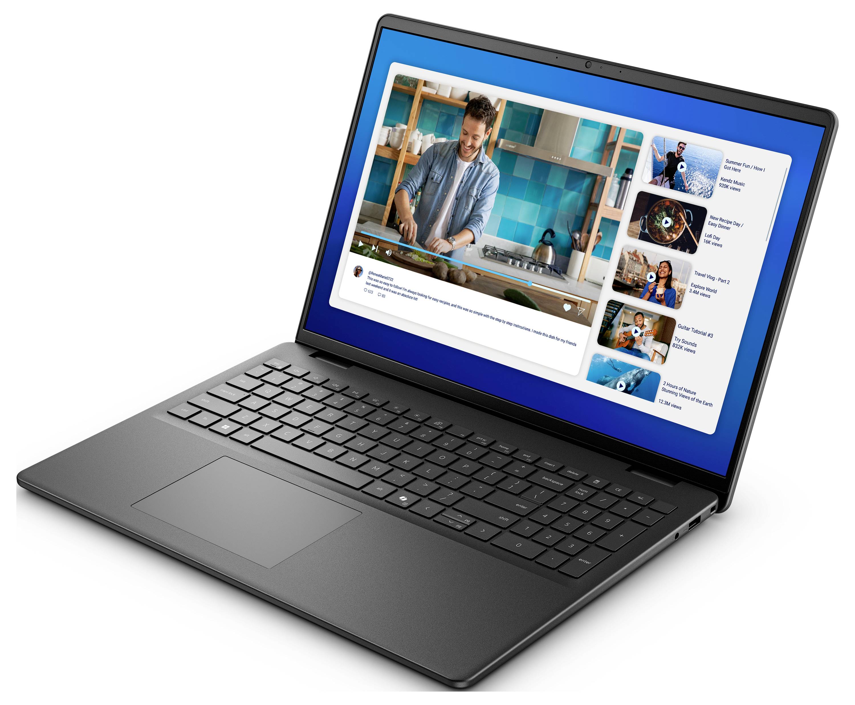 Dell Notebook DC16250 40.6cm (16 Zoll) WUXGA Intel® Core™ Ultra 5 120U 16GB RAM 512GB SSD Deutsch, QWERTZ Intel Schwarz X016W
