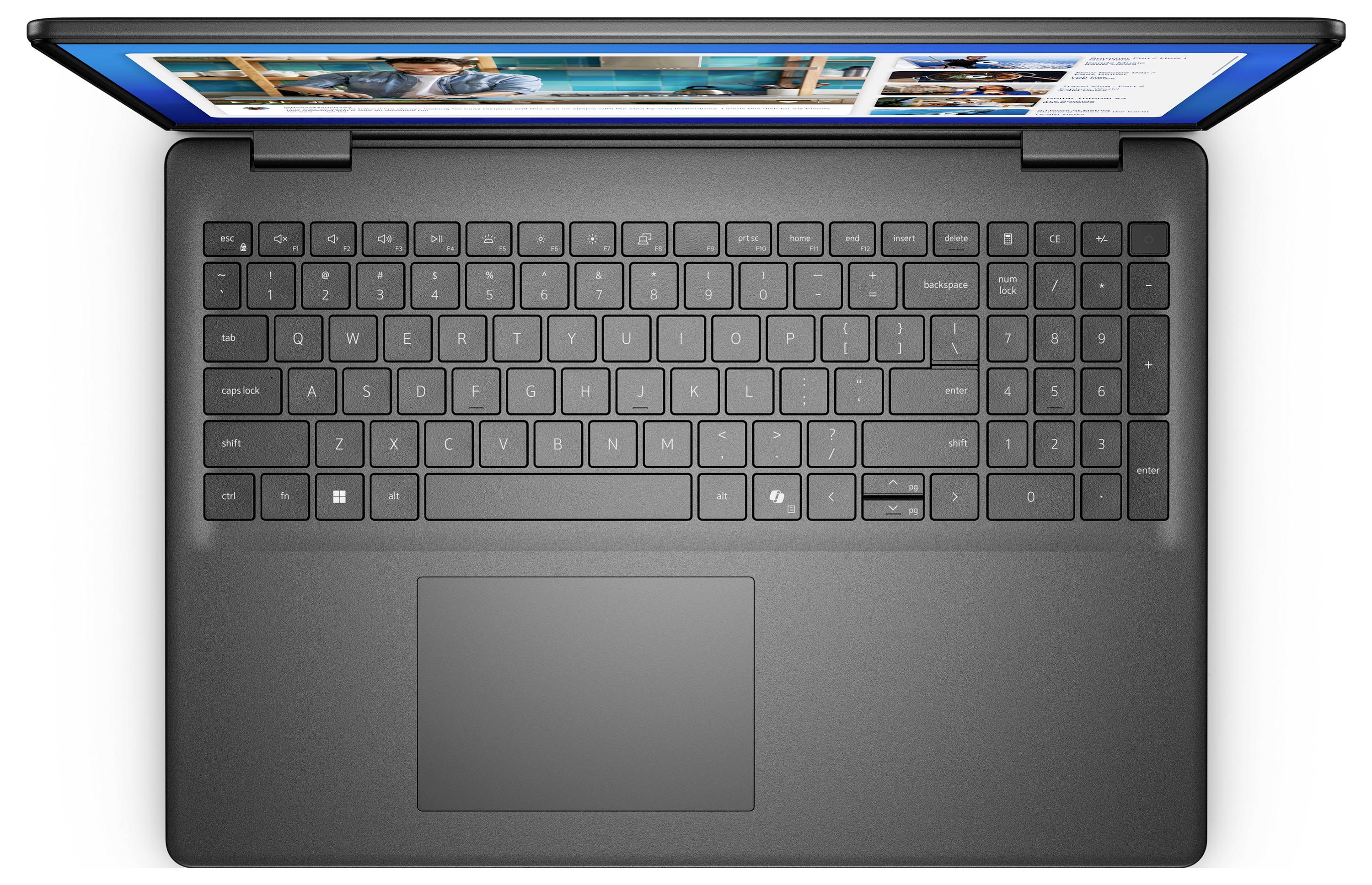 Dell Notebook DC16250 40.6cm (16 Zoll) WUXGA Intel® Core™ Ultra 5 120U 16GB RAM 512GB SSD Deutsch, QWERTZ Intel Schwarz X016W