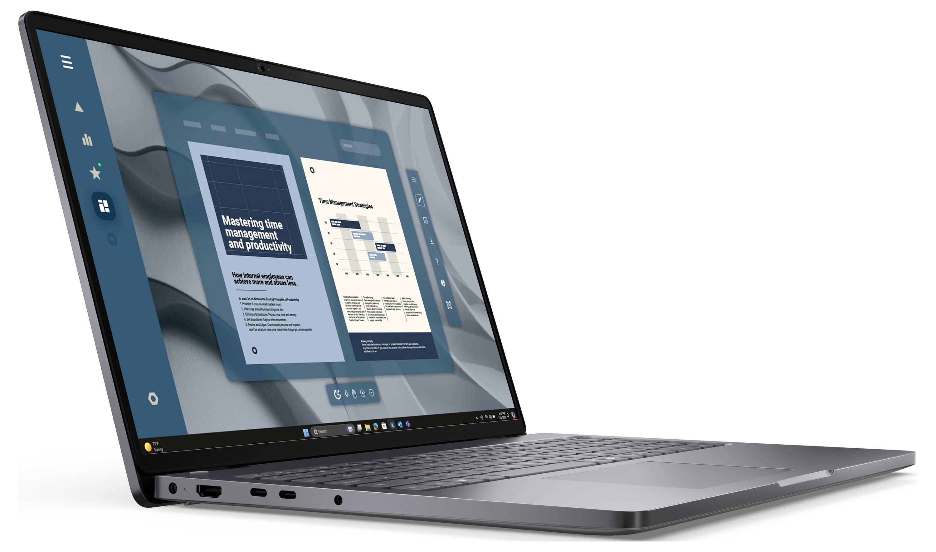 Dell Notebook Pro 16 40.6cm (16 Zoll) WUXGA AMD Ryzen 5 Pro PRO 215 16GB RAM 512GB SSD Deutsch, QWERTZ AMD AMD Radeon 740M Schwarz