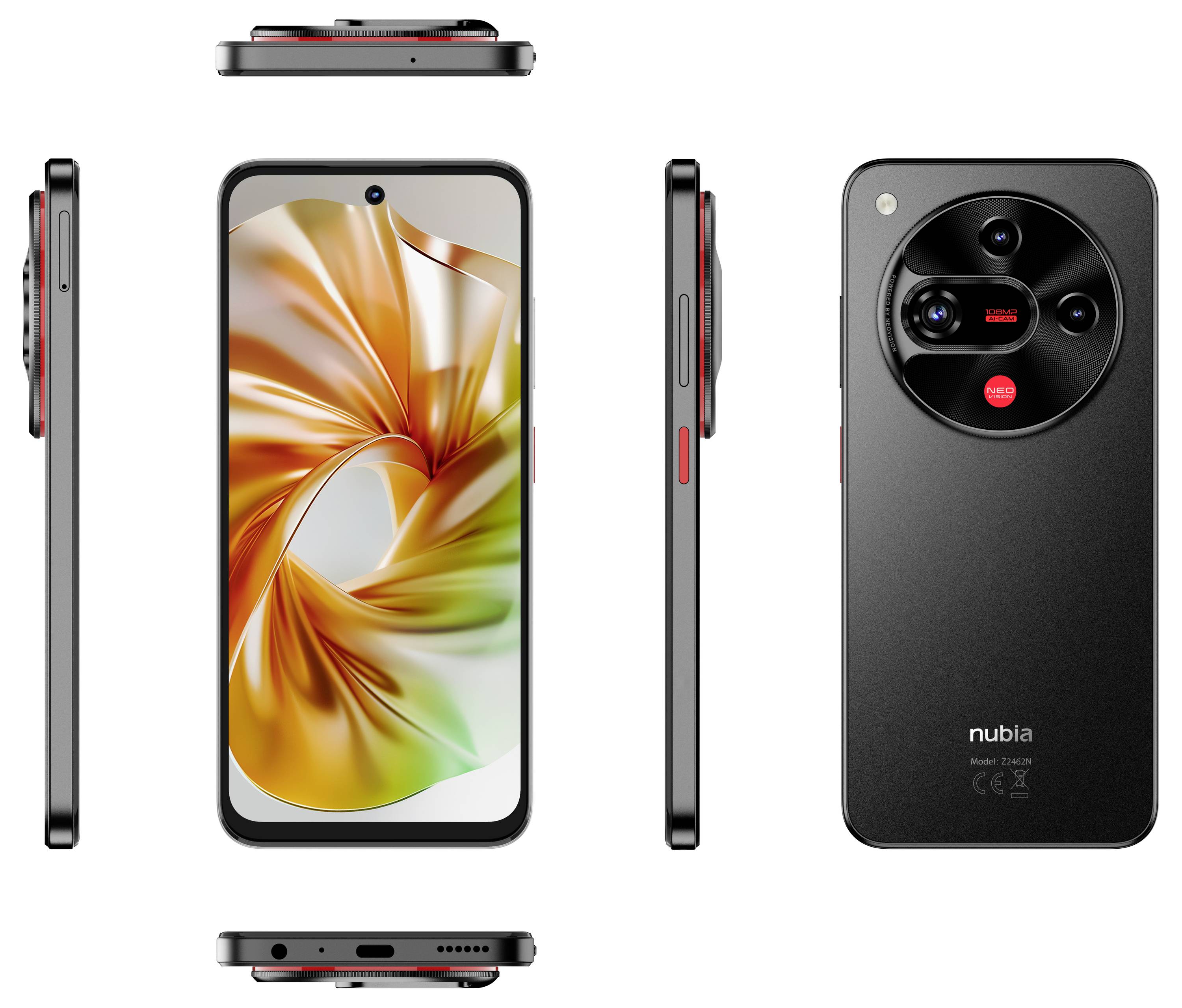 ZTE nubia Focus 2 5G 256 GB EEK B (A - G) 17 cm (6.7 Zoll) Smartphone