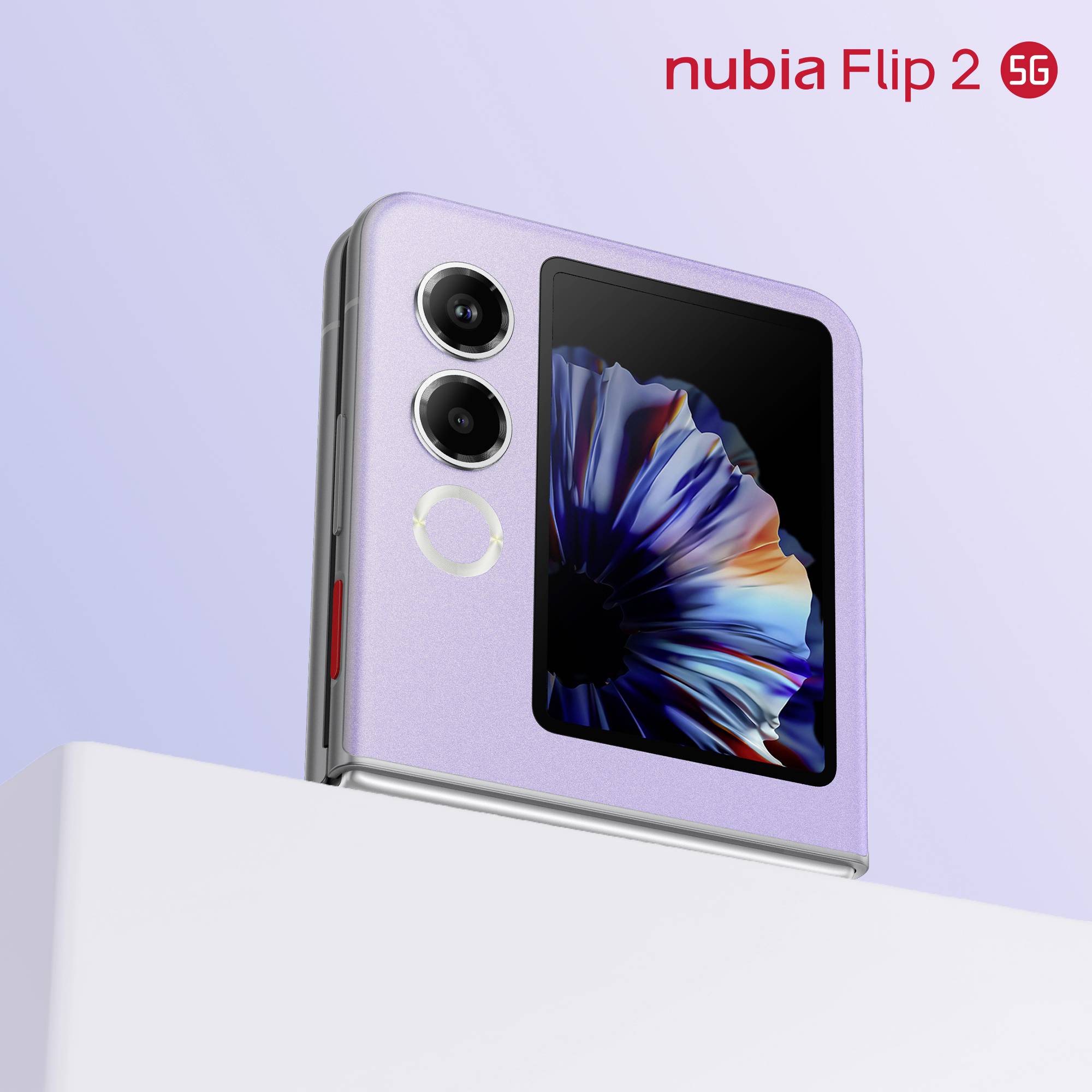 ZTE nubia Flip 2 256 GB Violett EEK C (A - G) 17.5 cm (6.9 Zoll) Smartphone