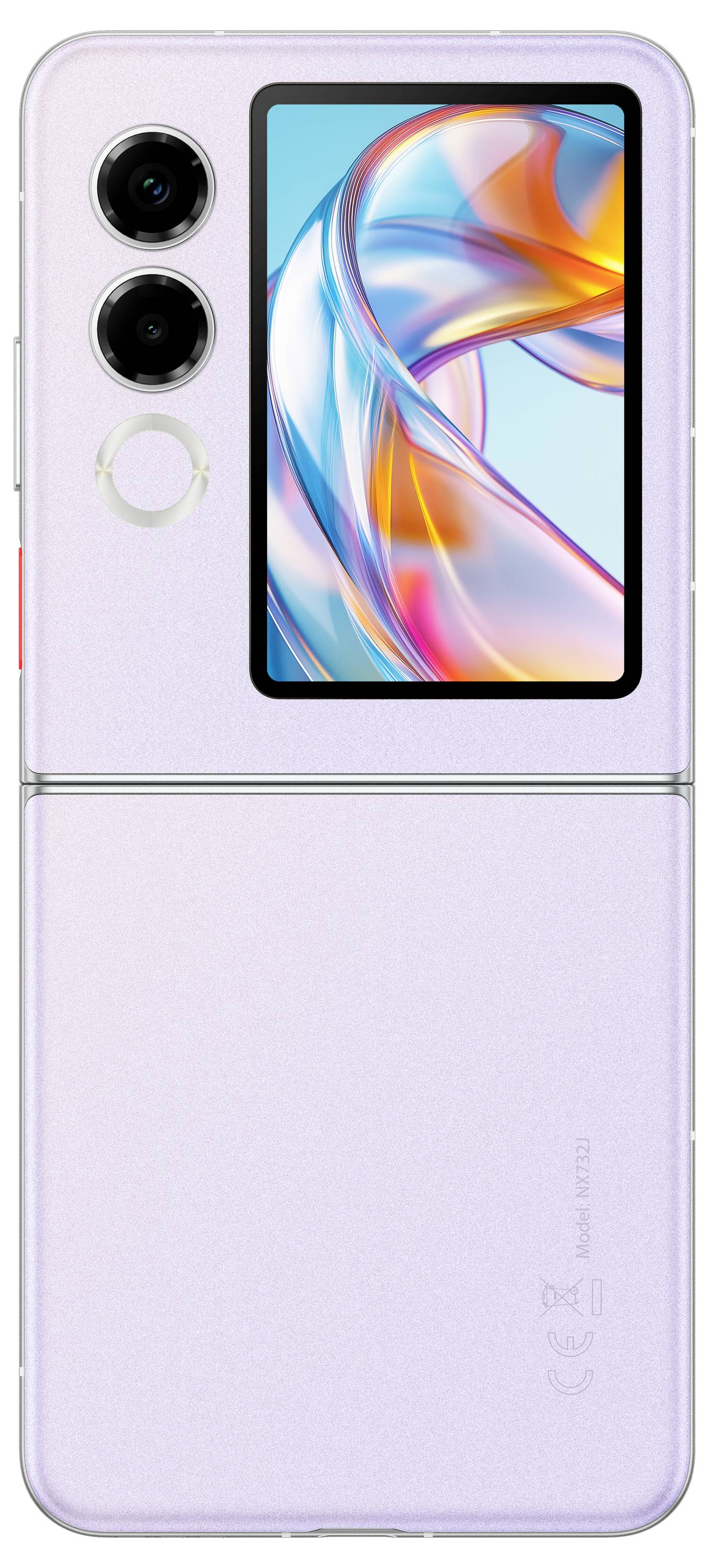 ZTE nubia Flip 2 256 GB Violett EEK C (A - G) 17.5 cm (6.9 Zoll) Smartphone