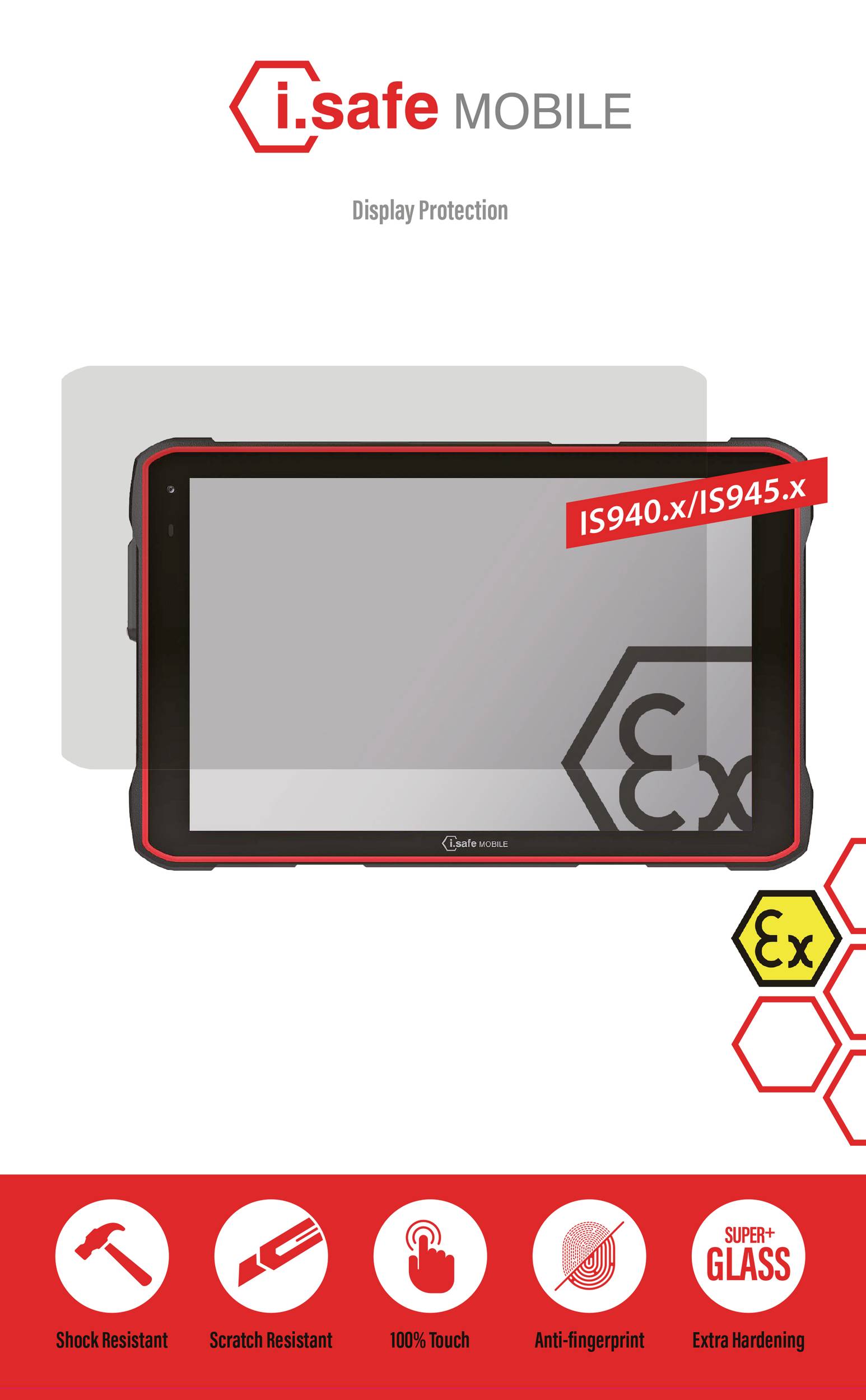 ISafe MOBILE PanzerGlass™ IS940.x/IS945.x Displayschutzglas i.Safe IS940.x, IS945.x 1 St. 02-00940091-034-000