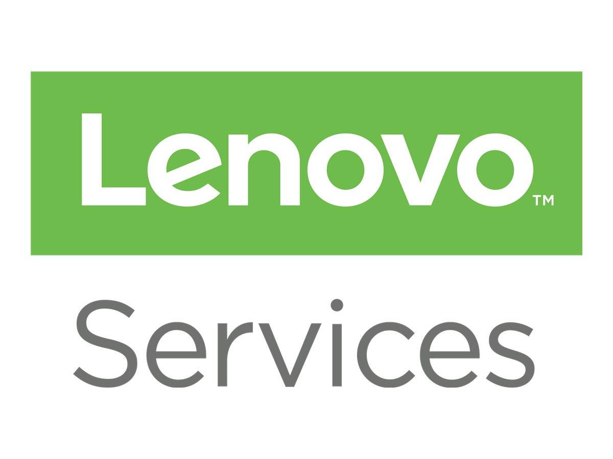 'Lenovo Services' Logo mit 'Lenovo' in einem grünen Rechteck über 'Services' in grauer Schrift.