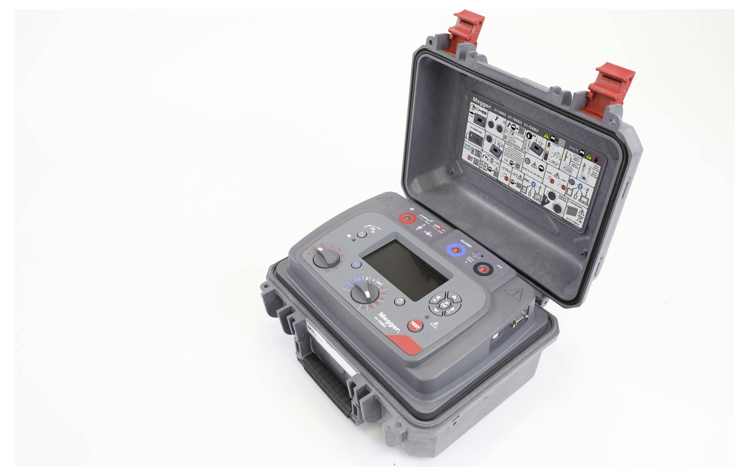 Megger S1-1568/2-EU EXPERT 15kV IRT 2024 PIP Isolationsmessgerät 250 V, 500 V, 1000 V, 2500 V, 5000