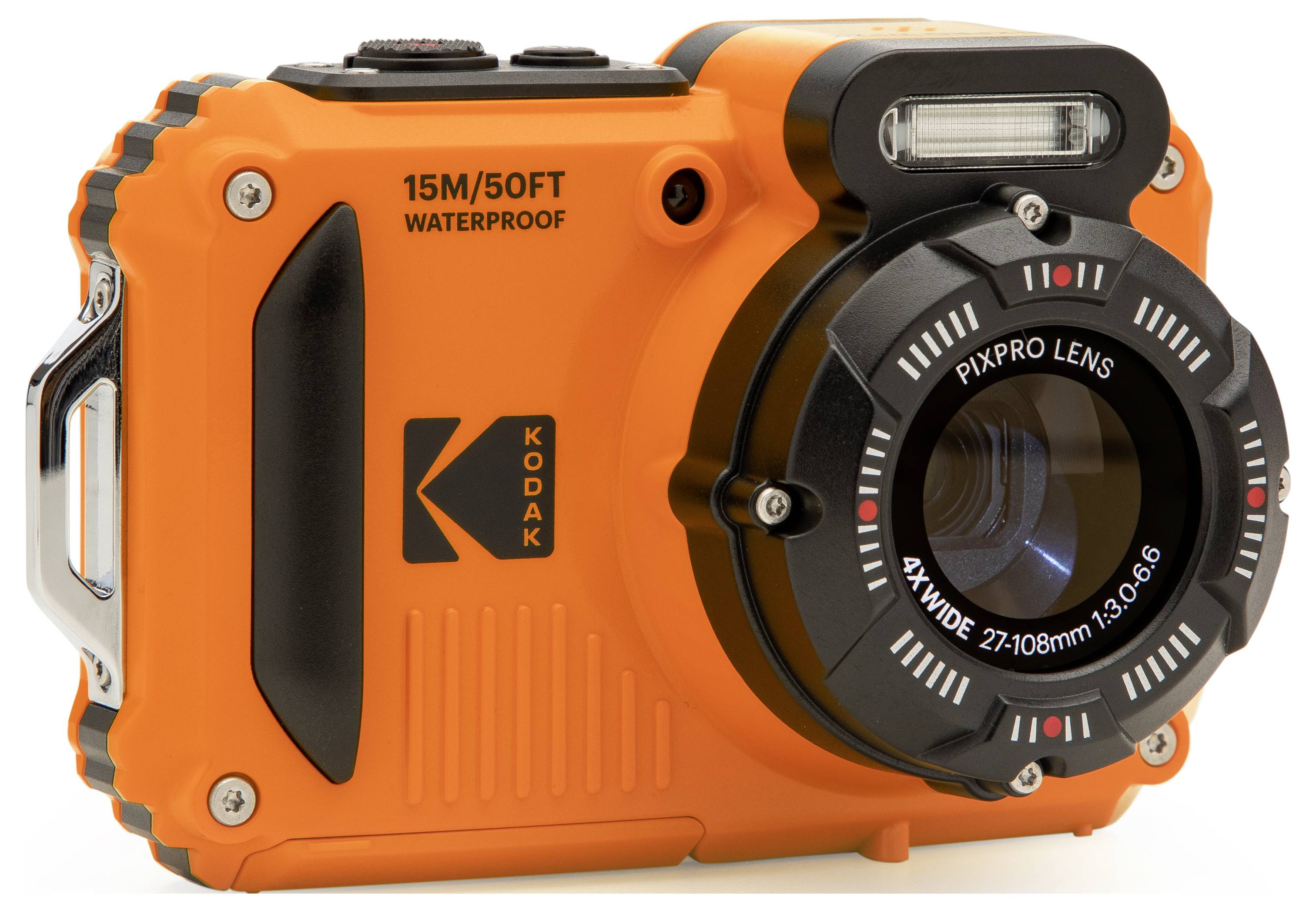 Kodak Digitalkamera 15 Megapixel Opt. Zoom: 4 x Orange inkl. Akku, inkl. Blitzgerät, inkl. Speicherkarte Bildstabilisierung, WiFi