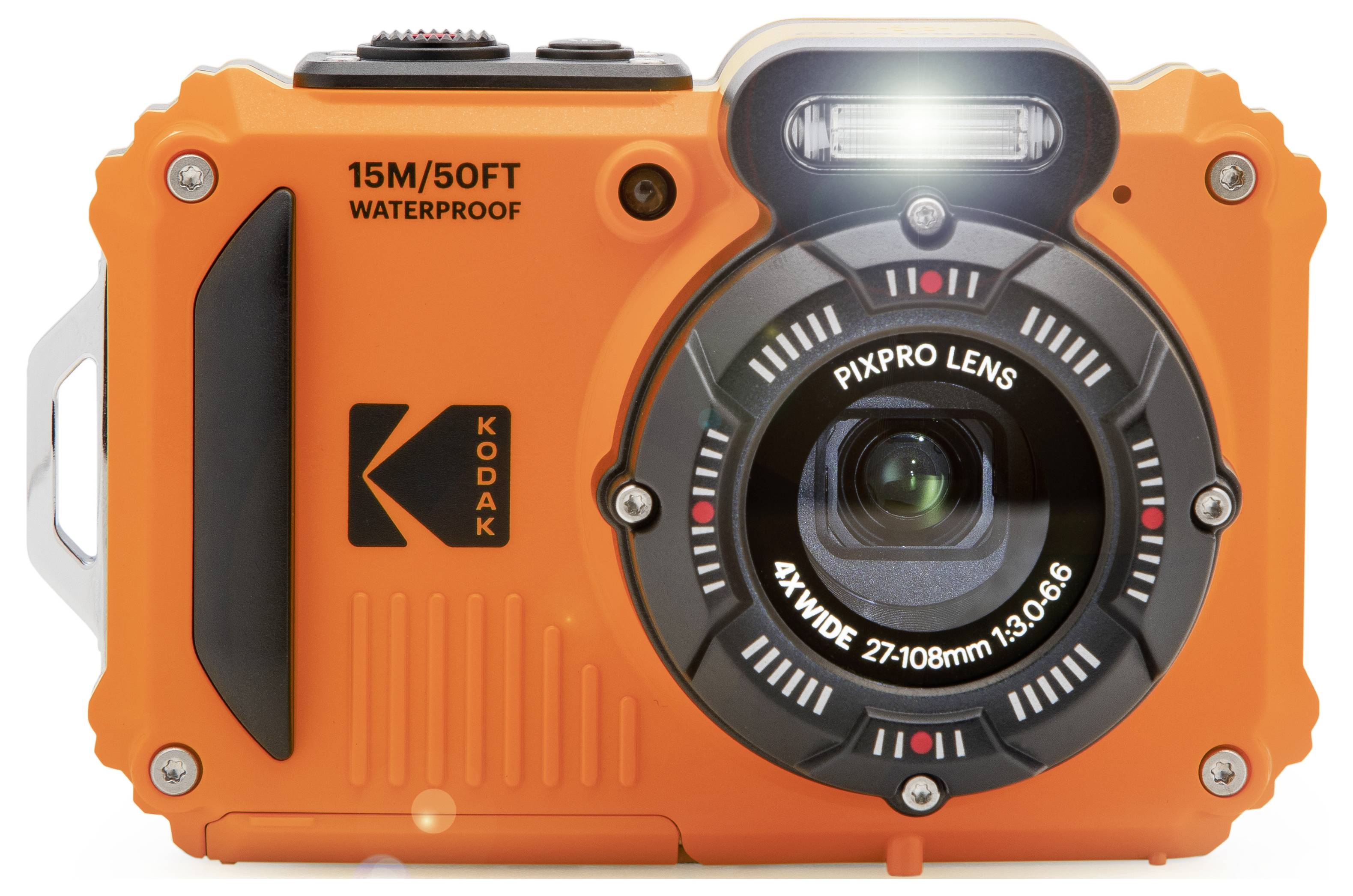 Kodak Digitalkamera 15 Megapixel Opt. Zoom: 4 x Orange inkl. Akku, inkl. Blitzgerät, inkl. Speicherkarte Bildstabilisierung, WiFi