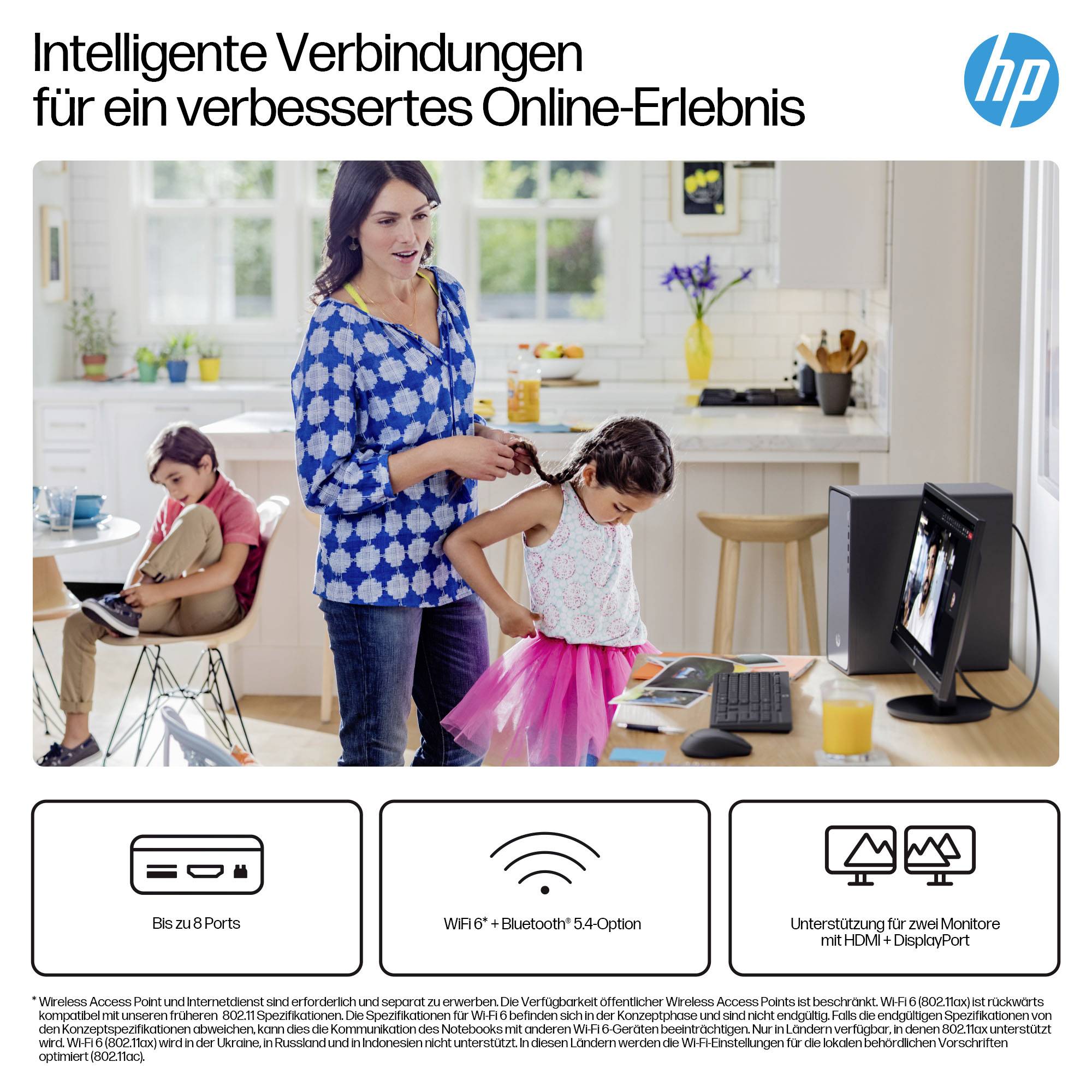 HP Desktop PC Omnidesk M02-0052ng i5-14400 Silve(P) Intel® Core™ i5 i5-14400 4.7 GHz 16 GB RAM 512 GB SSD Intel Intel® UHD Graphics BA2U8