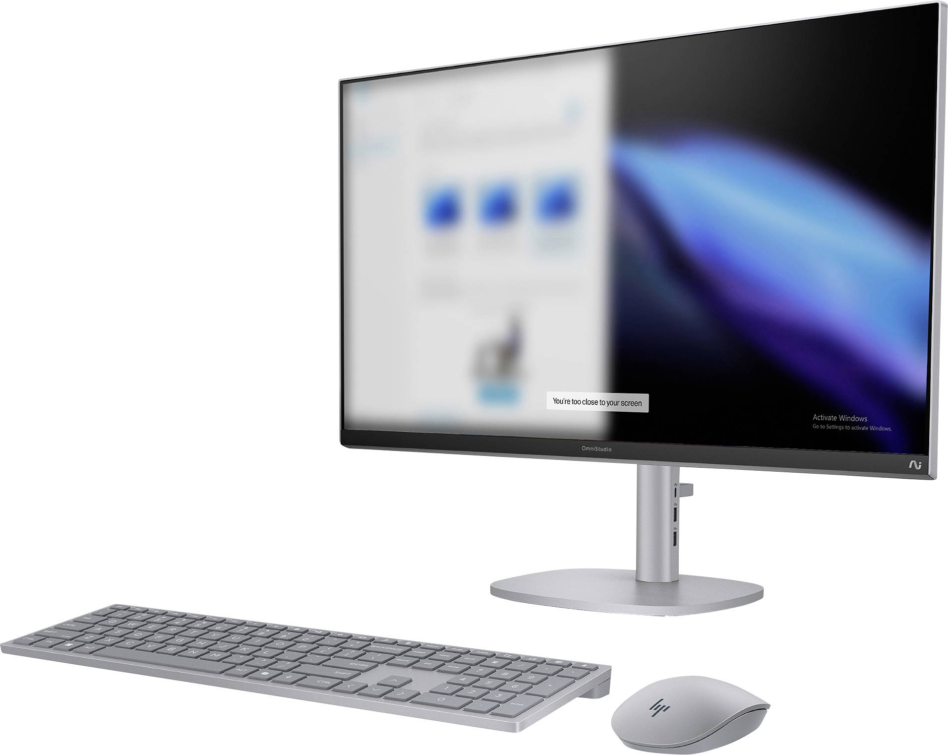 HP All-in-One PC X 27-cs1075ng Silver (P) 68.6 cm (27 Zoll) Full HD Intel® Core™ Ultra 7 256V 4.8 GHz 16 GB RAM 1 TB SSD Intel Intel® Arc™ Gra