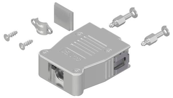 Conec SnapLock 16-003200E D-SUB Gehäuse Polzahl: 9 Kunststoff, metallisiert 90°, 180° 1St.