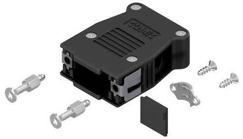 Conec SnapLock 16-003250E D-SUB Gehäuse Polzahl: 9 Kunststoff 90 °, 180 ° Schwarz 1 St.