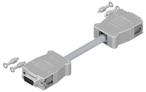 Conec SnapLock Verbindungsleitung Stecker - Buchse 3m 1St.