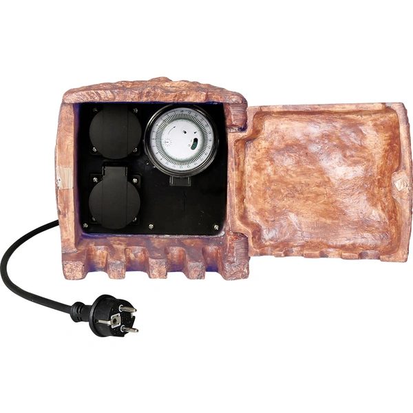 LEDmaxx ST202B Steckdosenleiste Braun mit Zeitschaltuhr LEDmaxx ST202B Steckdosenleiste Braun mit Zeitschaltuhr