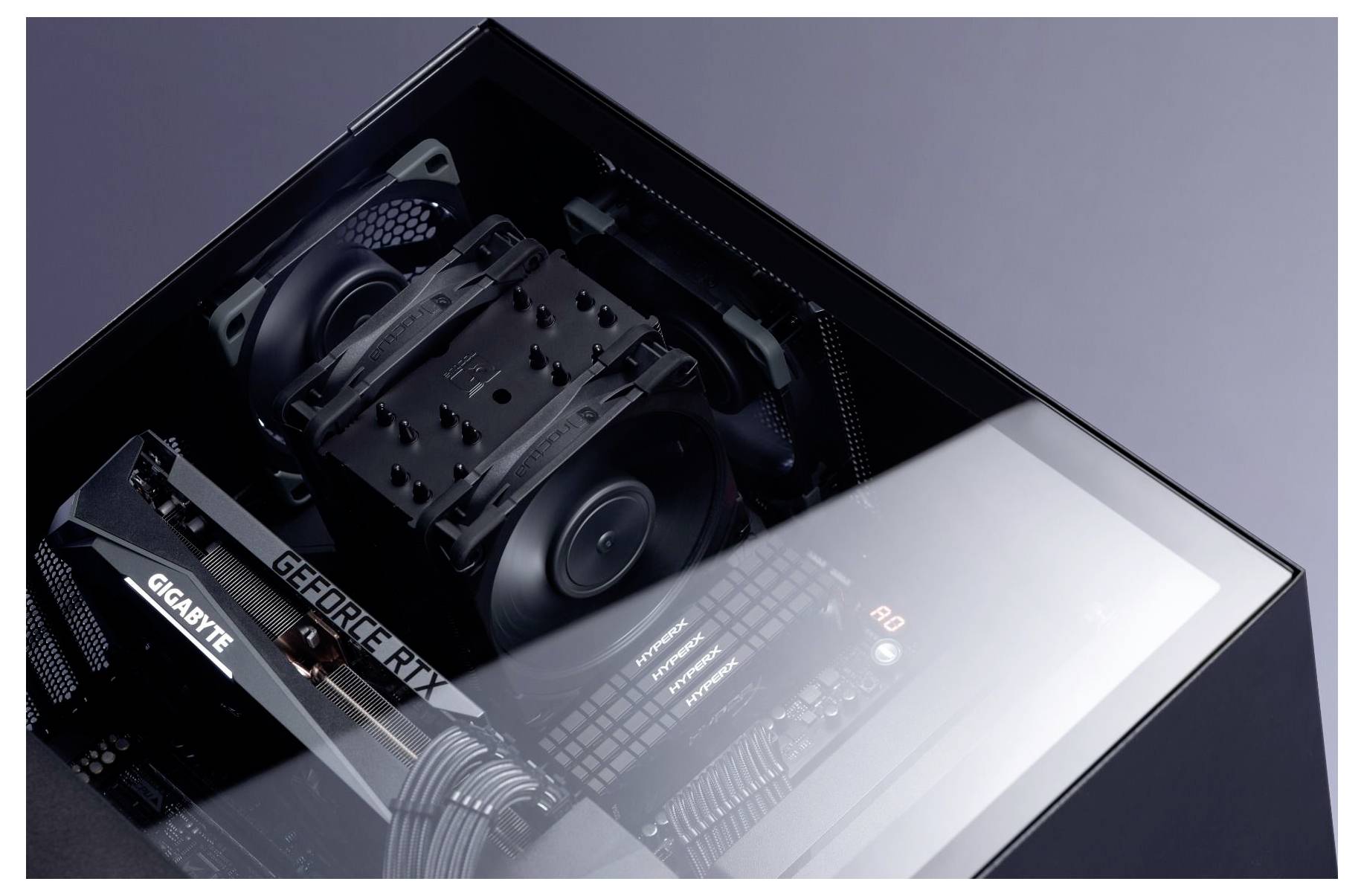 Noctua NH-U12A PC-Gehäuse-Lüfter Schwarz (B x H x T) 125 x 158 x 112mm