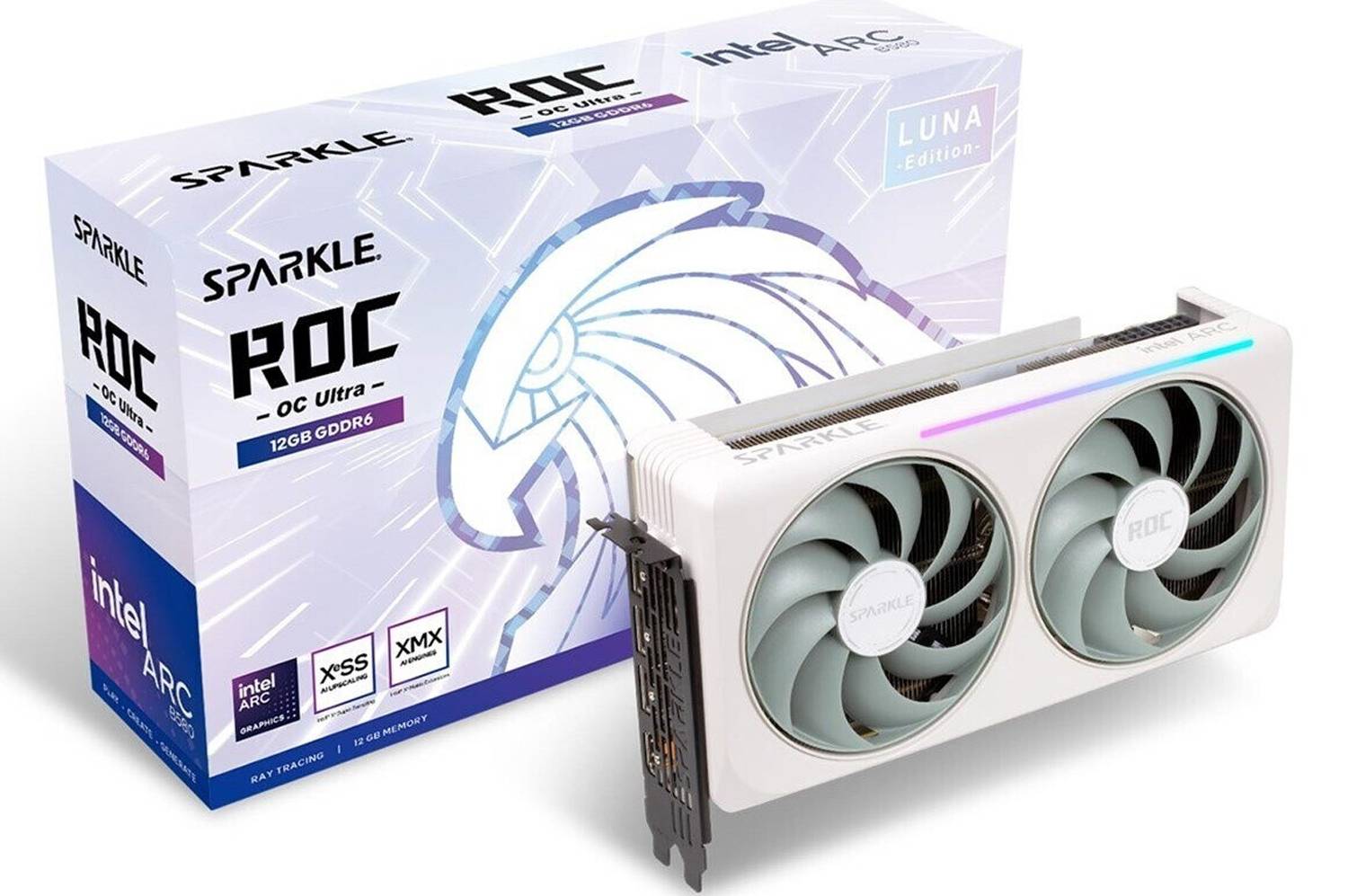 Sparkle Grafikkarte Intel Arc™ Graphics B580 ROC Luna 12GB GDDR6-RAM HDMI®, DisplayPort