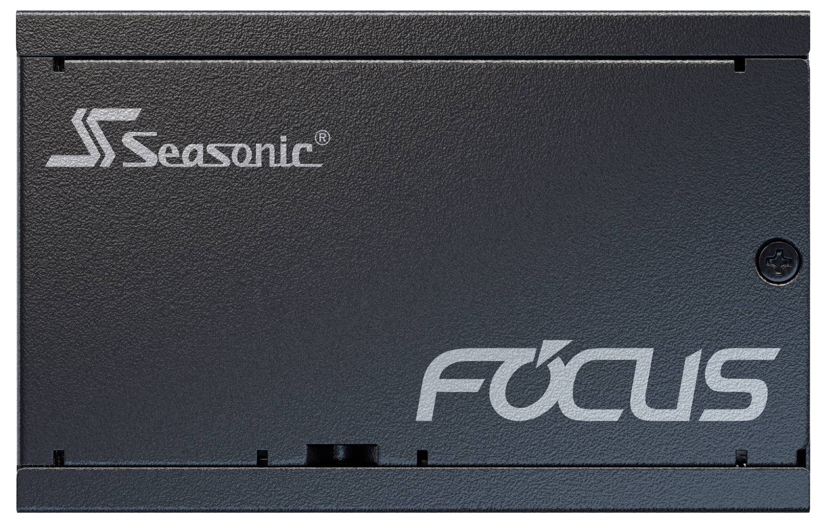 Seasonic Focus Netzteil in Schwarz mit weißer Beschriftung.
