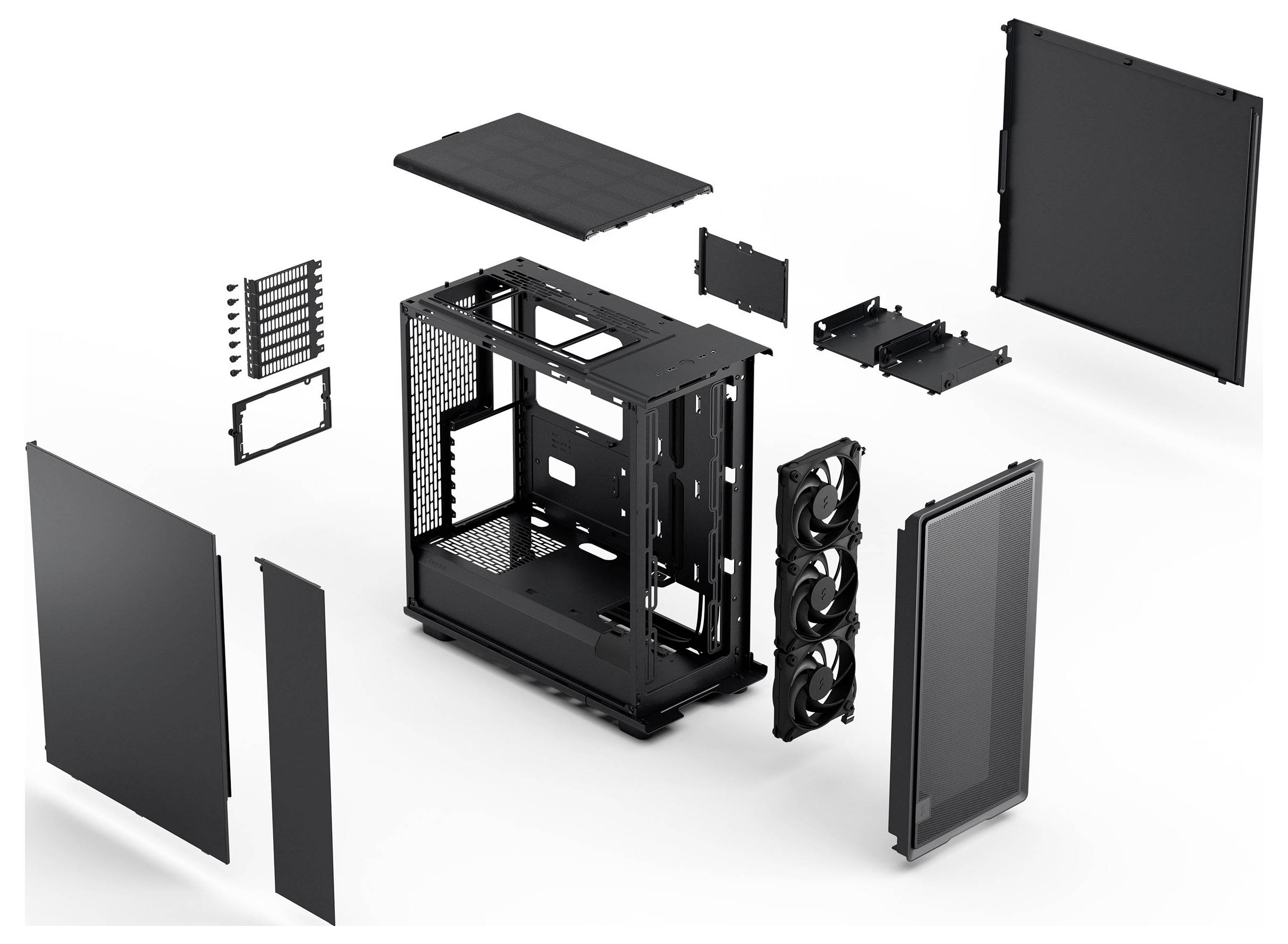 Fractal Design Epoch Midi-Tower PC-Gehäuse, Gaming-Gehäuse Schwarz