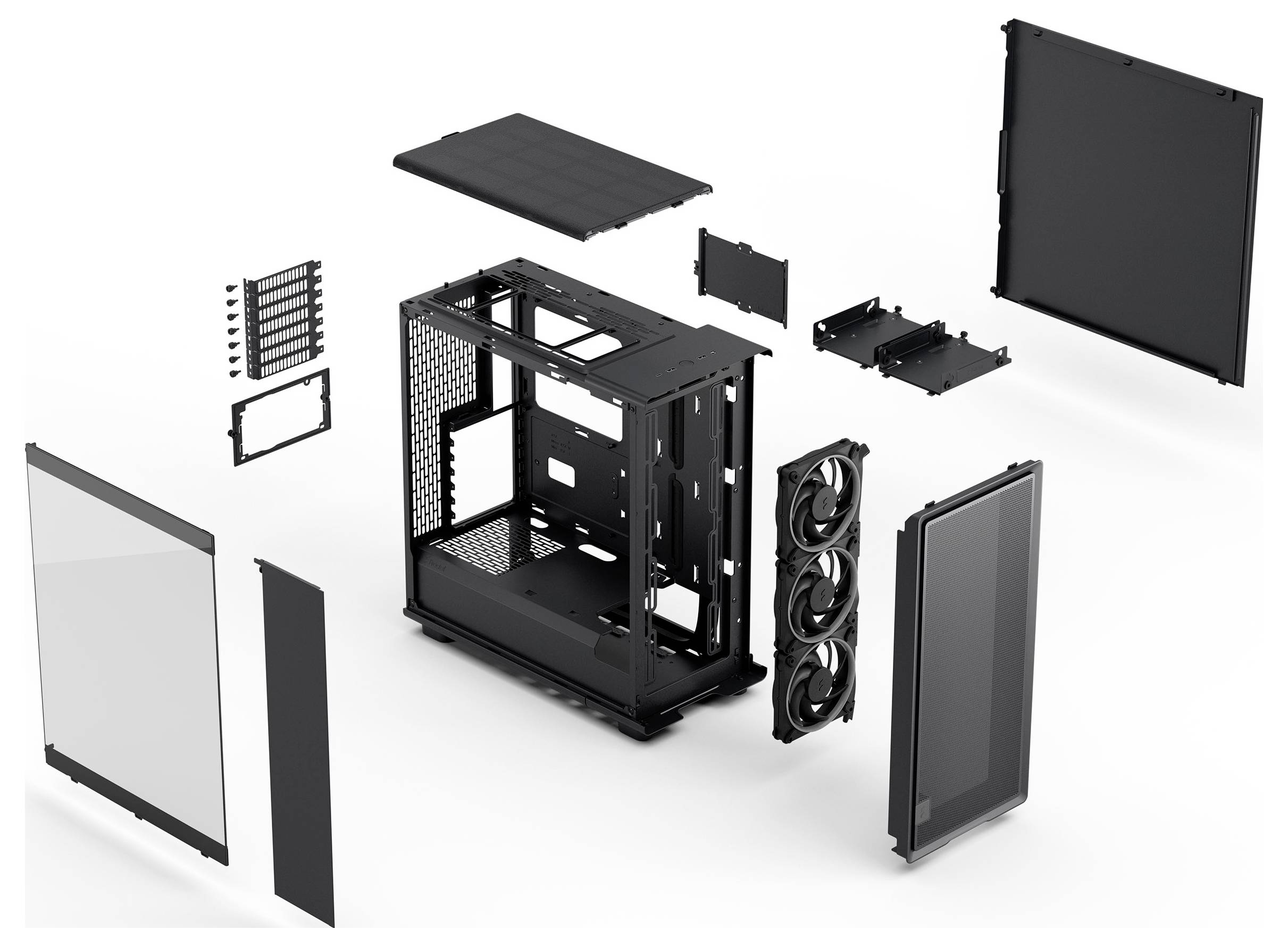 Fractal Design Epoch Midi-Tower PC-Gehäuse, Gaming-Gehäuse Schwarz