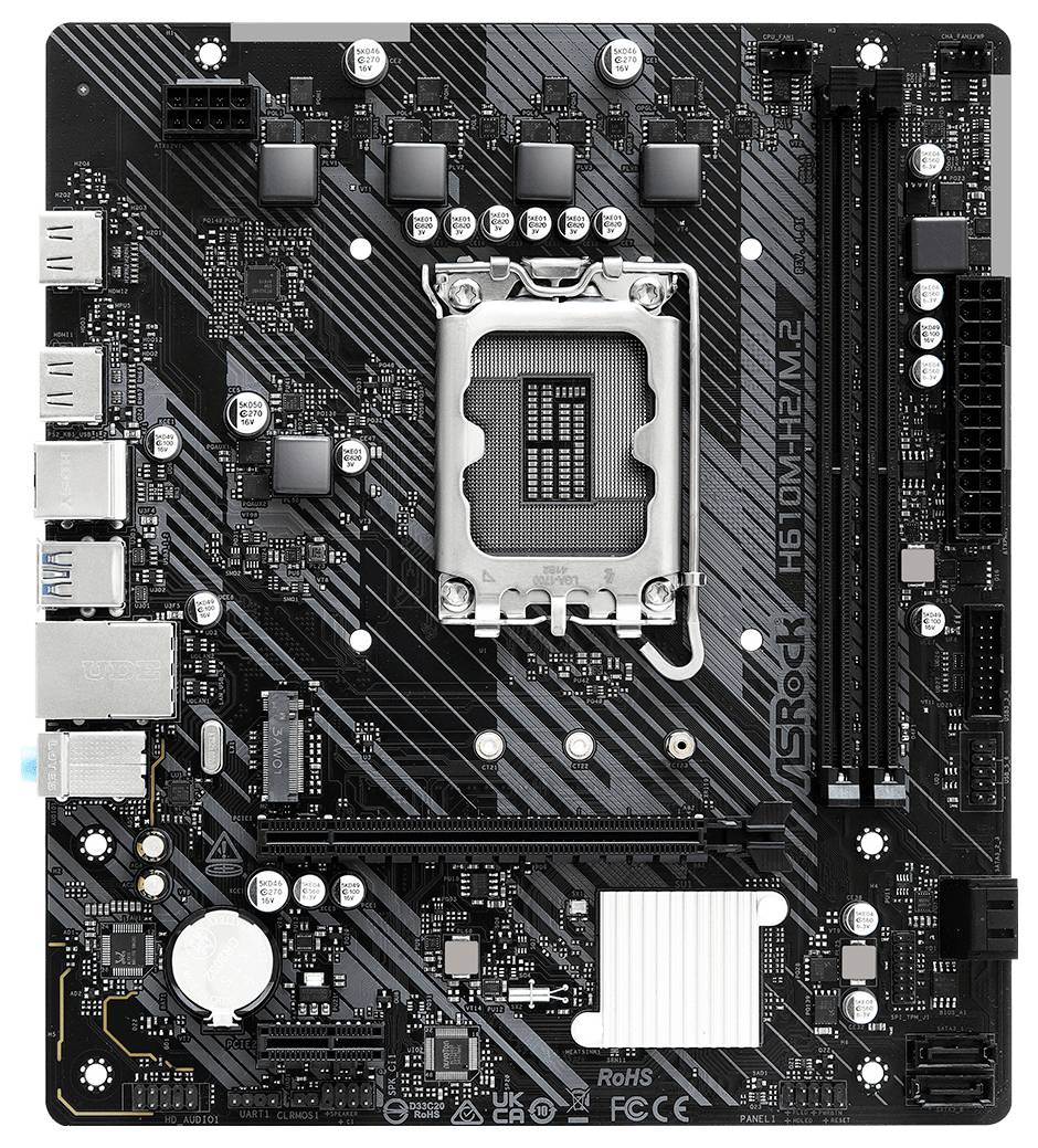 ASRock H610M-H2/M.2 Mainboard Sockel (PC) Intel® 1700 Formfaktor (Details) Micro-ATX Mainboard-Chipsatz Intel® H610