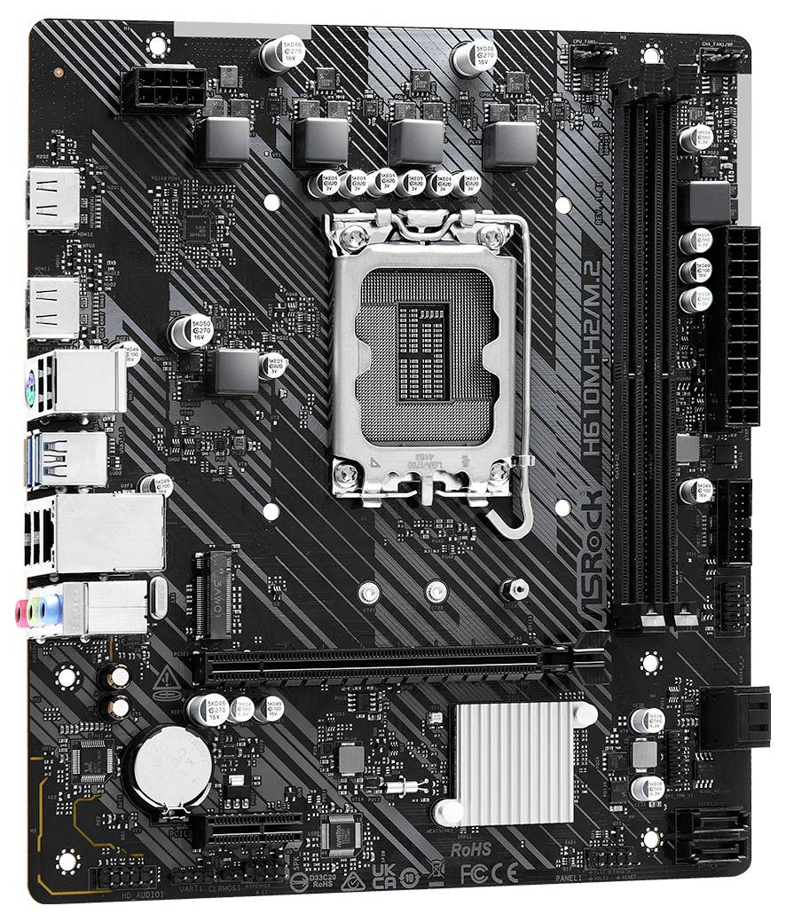 ASRock H610M-H2/M.2 Mainboard Sockel (PC) Intel® 1700 Formfaktor (Details) Micro-ATX Mainboard-Chipsatz Intel® H610