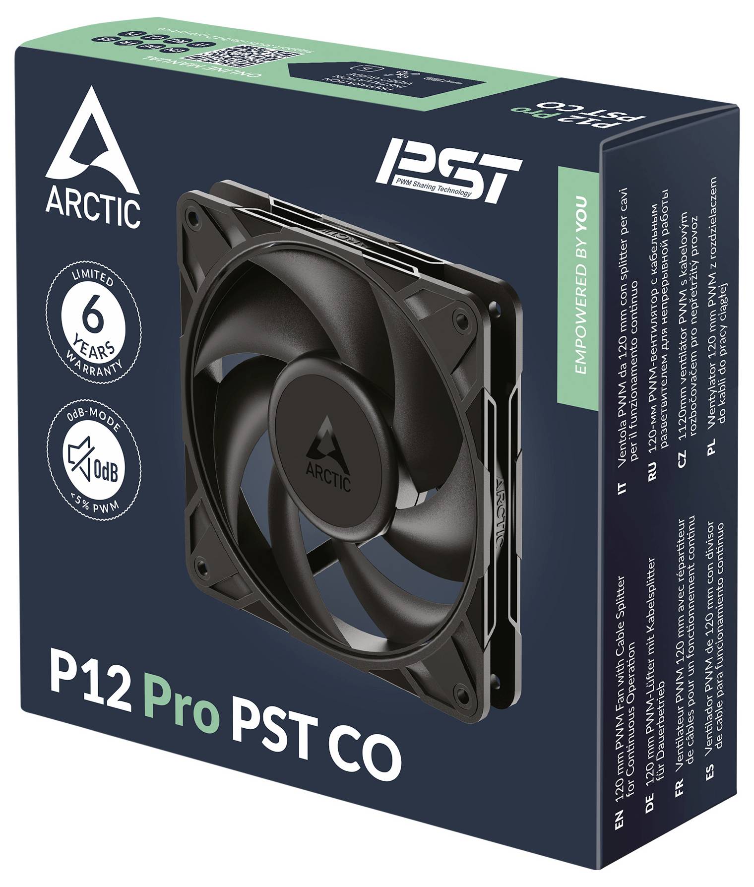 Arctic P12 Pro PST PC-Gehäuse-Lüfter (B x H x T) 120 x 25 x 120 mm