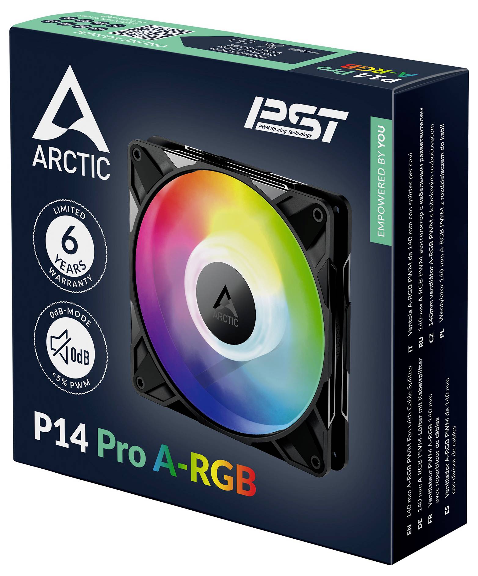 Arctic P14 Pro A-RGB PC-Gehäuse-Lüfter Schwarz