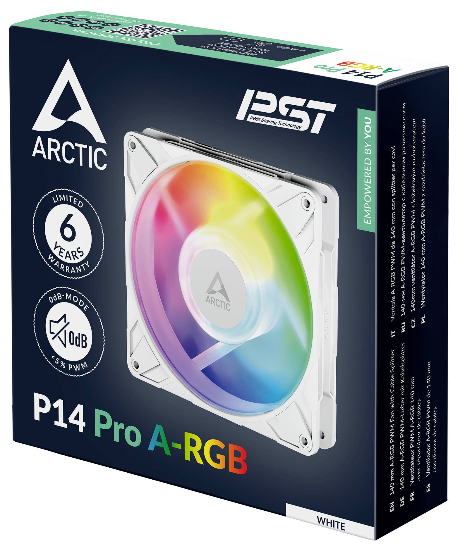 Arctic P14 Pro A-RGB PC-Gehäuse-Lüfter Weiß