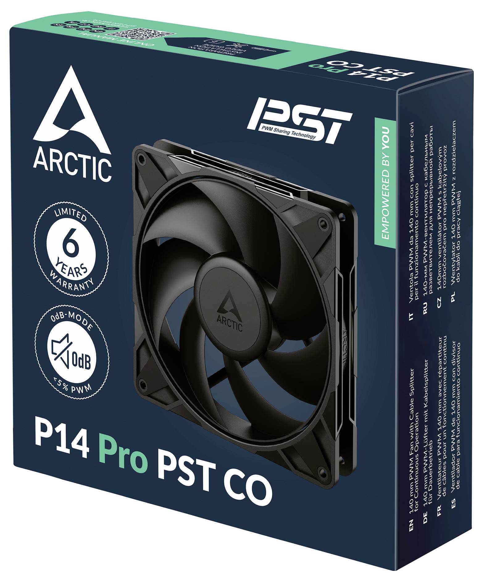 Arctic P14 Pro PST PC-Gehäuse-Lüfter Schwarz